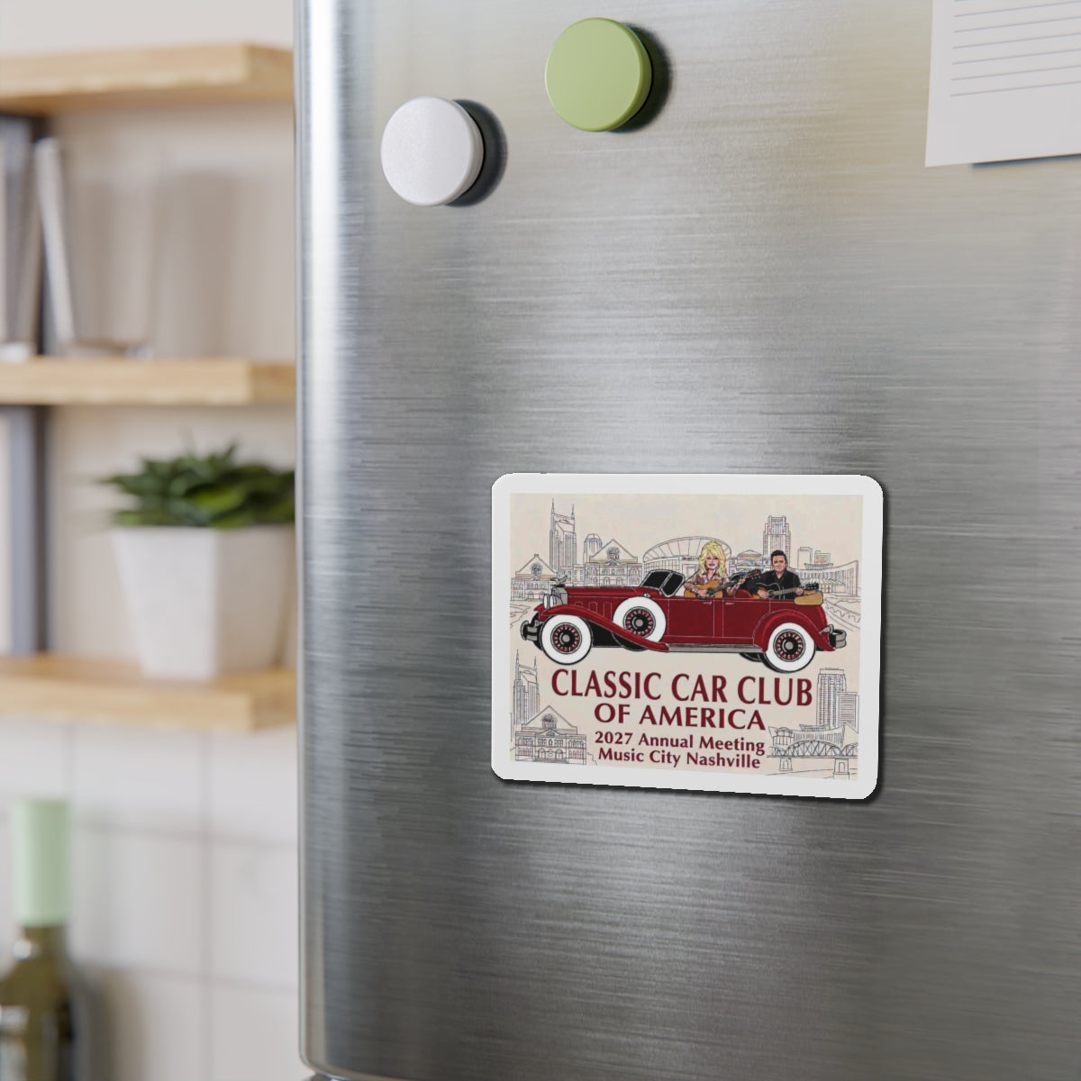 Classic Car Club of America 2027 Nashville Die-Cut Magnet