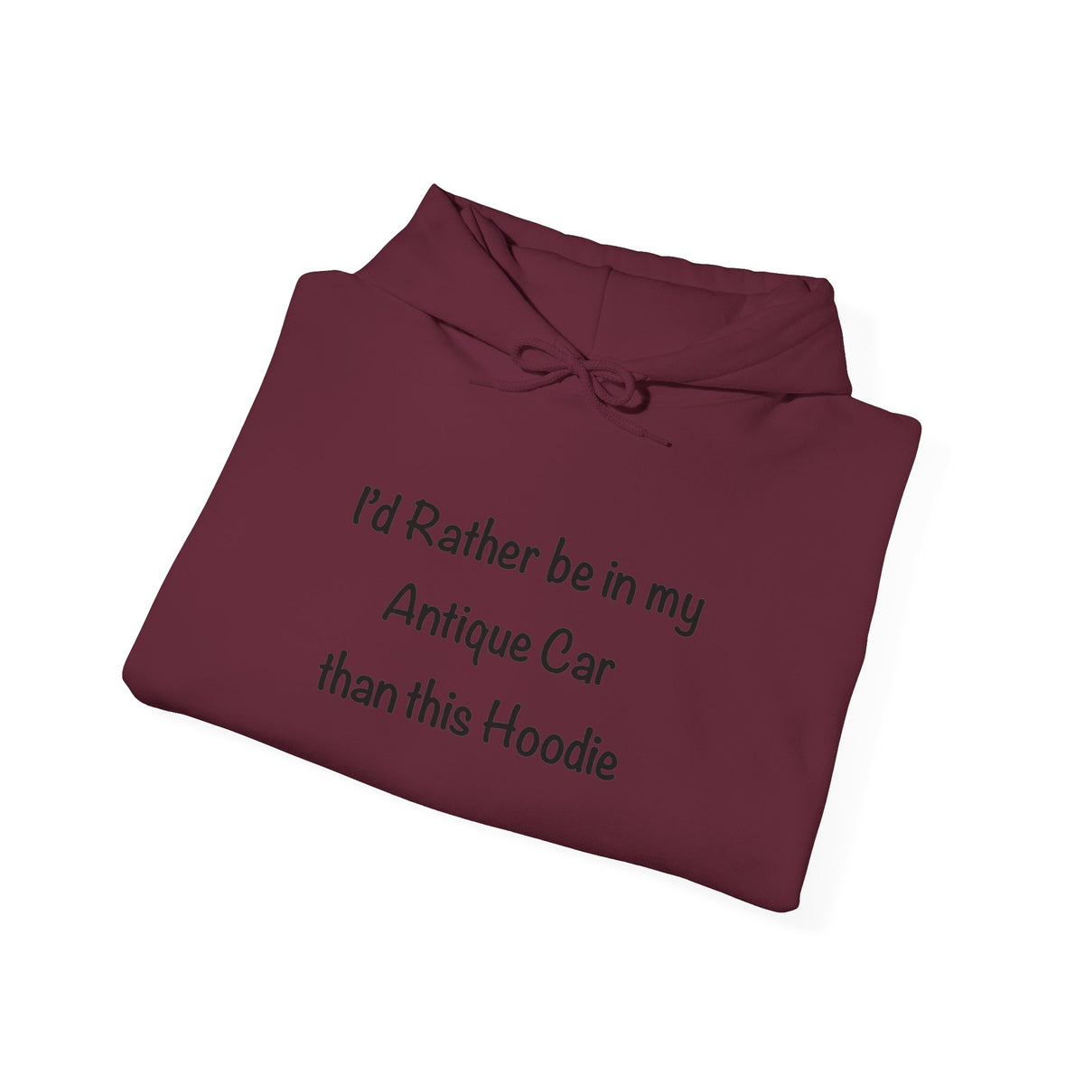 Arrowhead Chapter AACA Club Hoodie — "I'd Rather Be in My Antique Car" plus Sleeve and Back Images