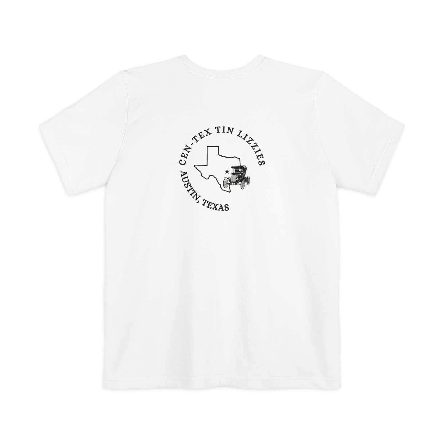 Cen-Tex Tin Lizzies (pocket logo and back logo) Unisex Pocket T-shirt