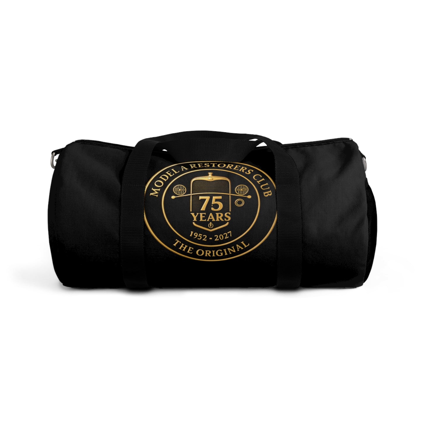 75 Years Model A Restorers Club Duffel Bag — Vintage Auto Anniversary Travel Gear