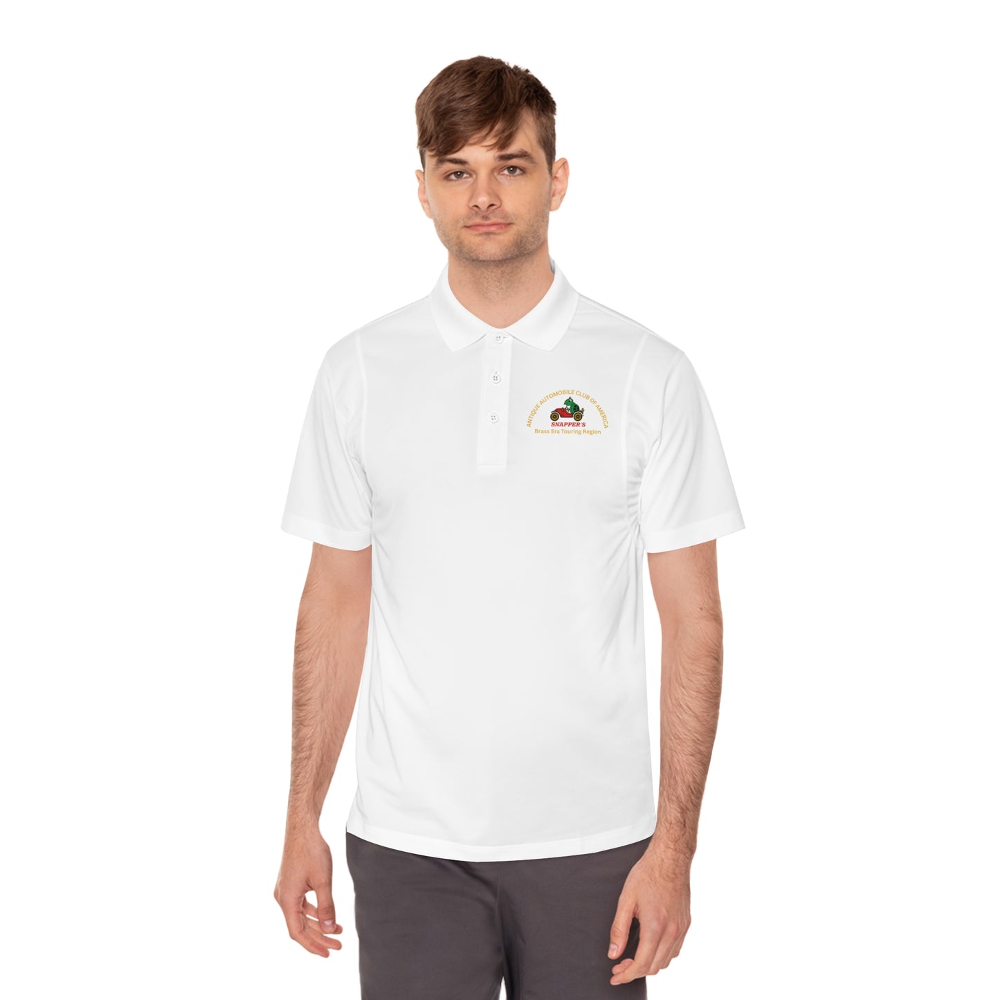 Snapper's Brass and Gas Touring Region Men's Polo Shirt with Small Embroidered Logo - Classic Golf & Casual Workwear