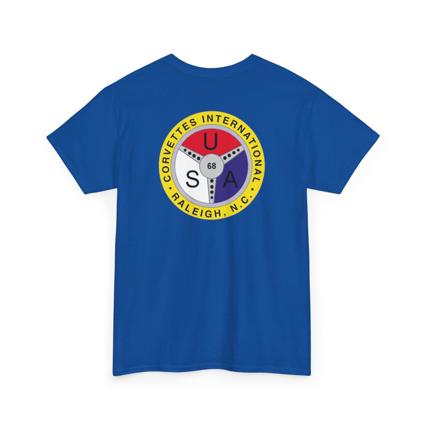 Cornettes International Raleigh Front and Back Logos — Unisex Heavy Cotton Tee