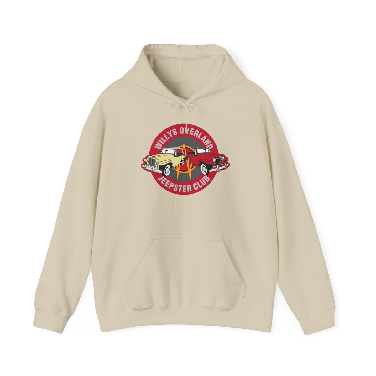 Willys Overland Jeepster Club Hoodie – Unisex Heavy Blend™ Hooded Sweatshirt