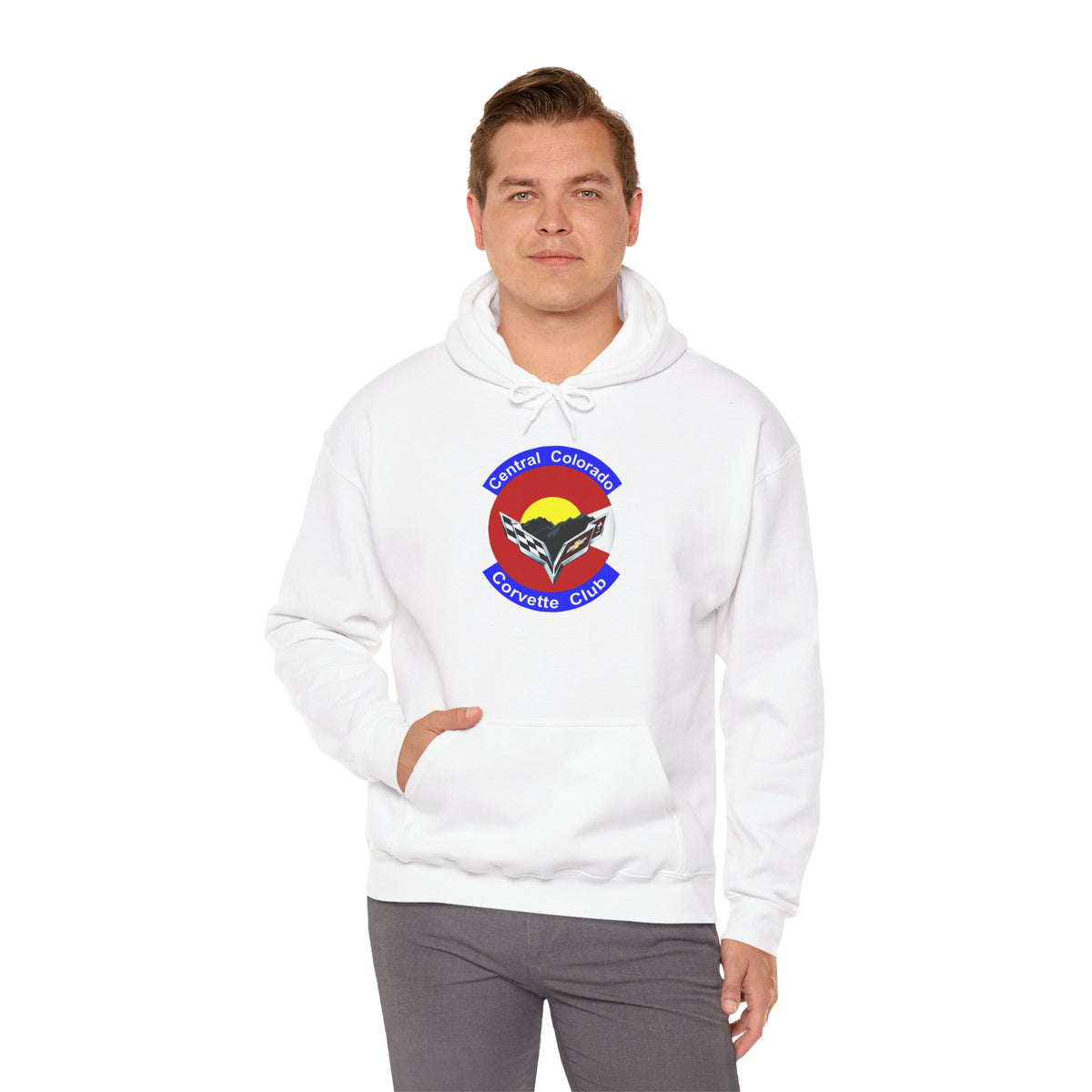 Central Colorado Corvette Club Screen Printed Hoodie Pullover