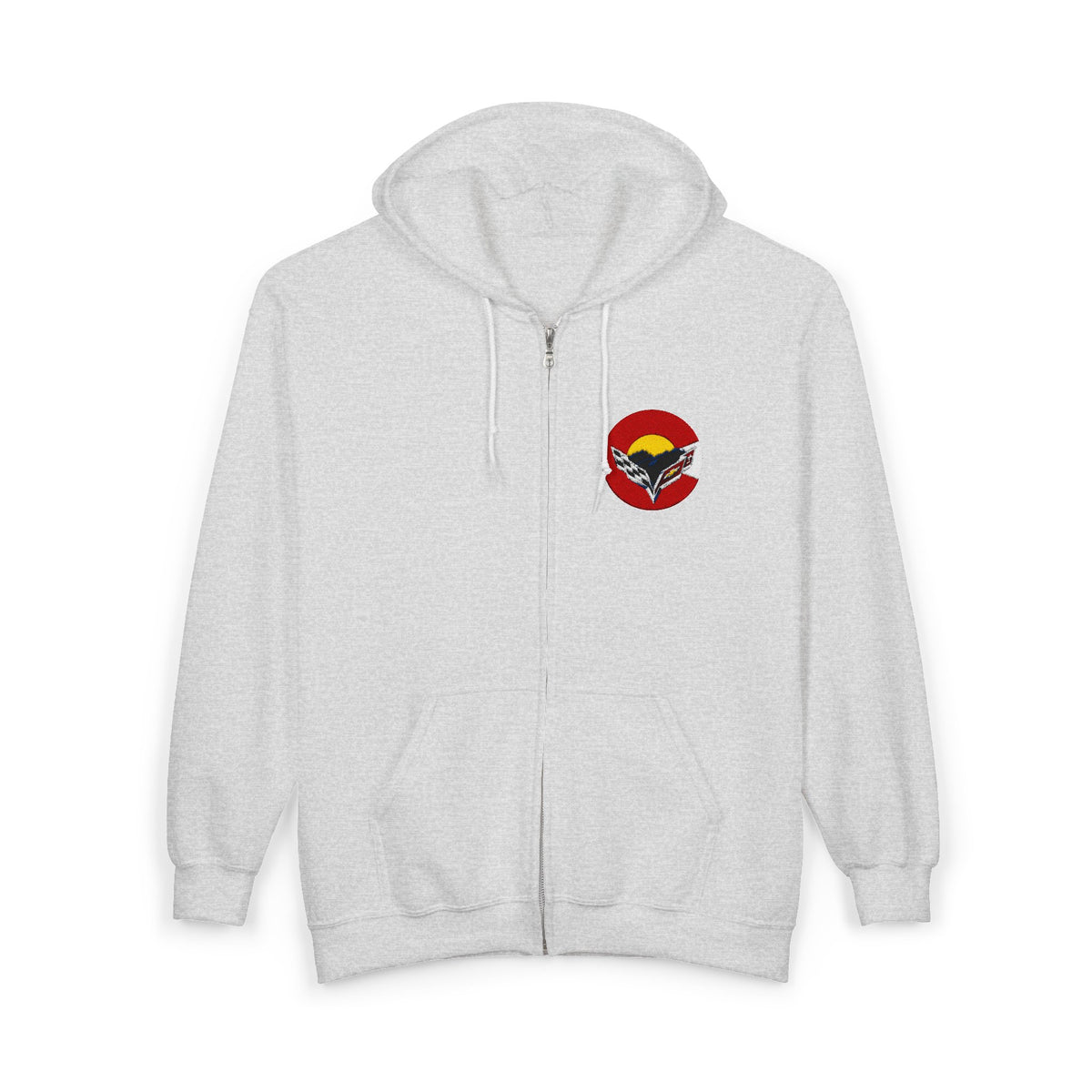 Central Colorado Corvette Club Embroidered Zip Hoodie