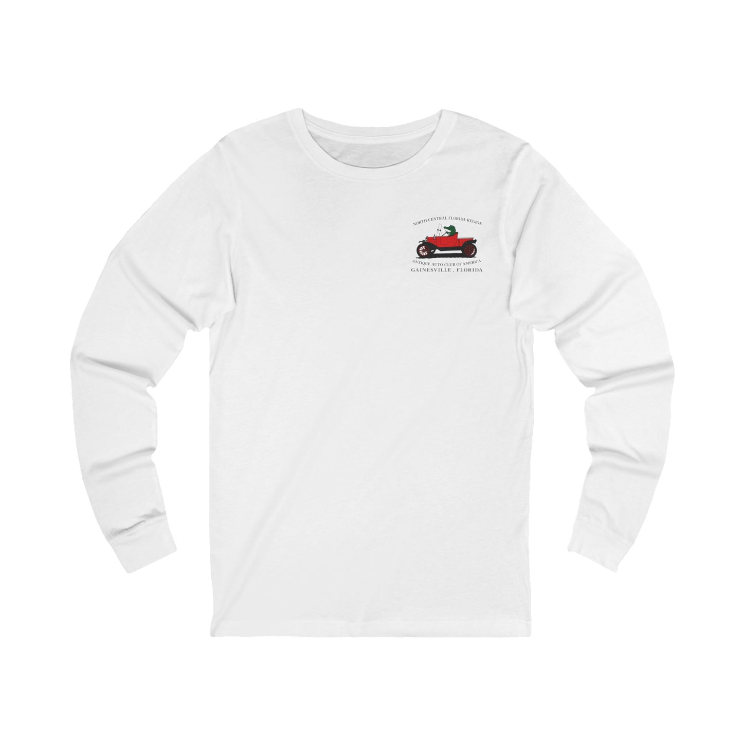 North Central Florida Region AACA Long Sleeve Tee — Small Front Logo with Large Back Logo