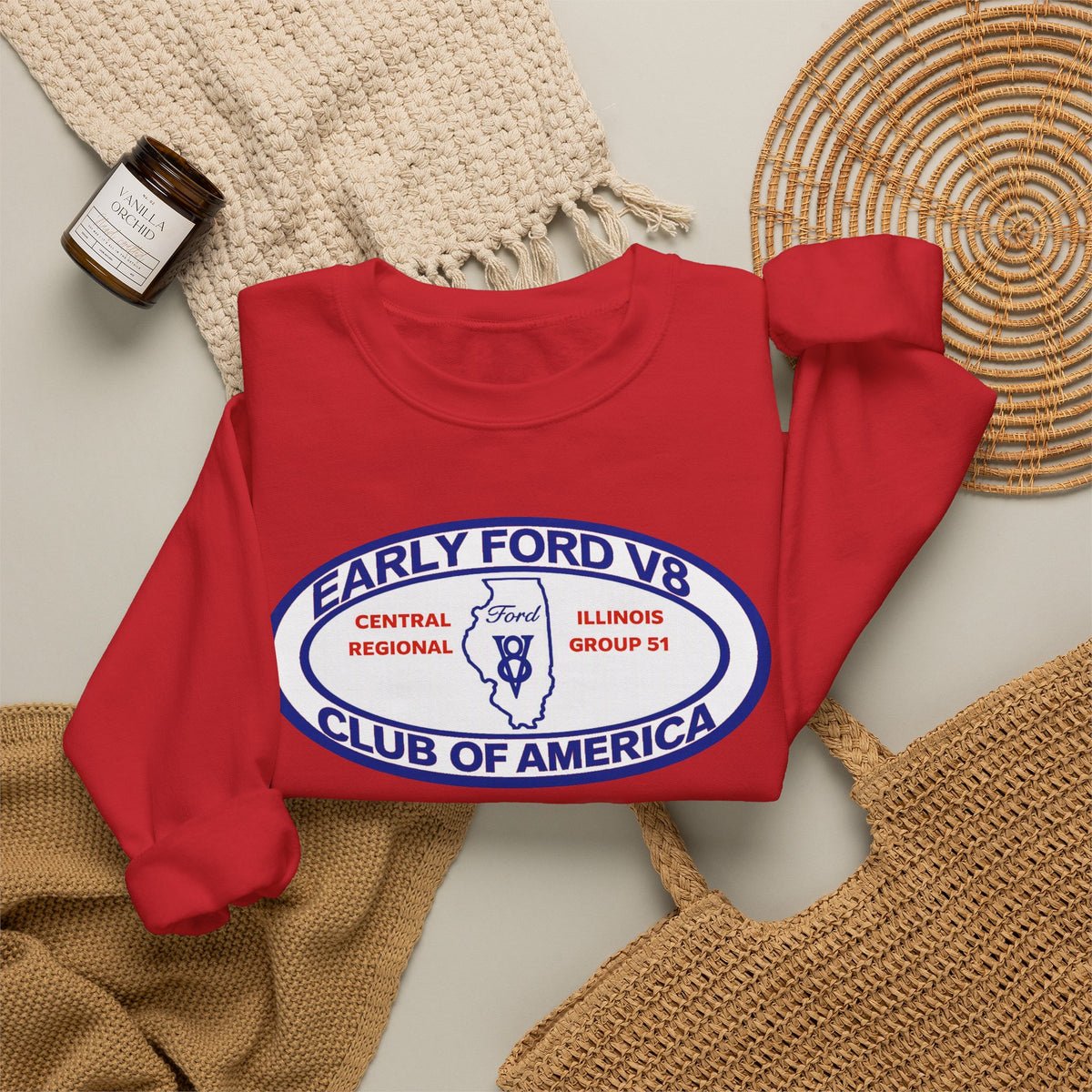 Central Illinois Early Ford V8 Unisex Heavy Blend™ Crewneck Sweatshirt
