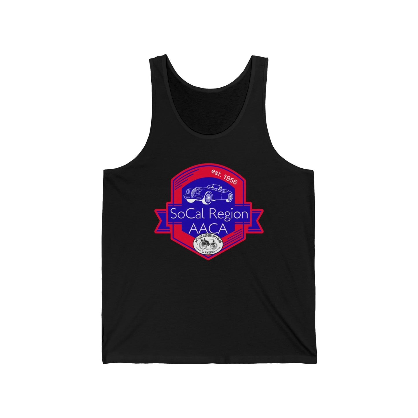SoCal Region AACA Unisex Jersey Tank - Vintage Car Enthusiast Apparel