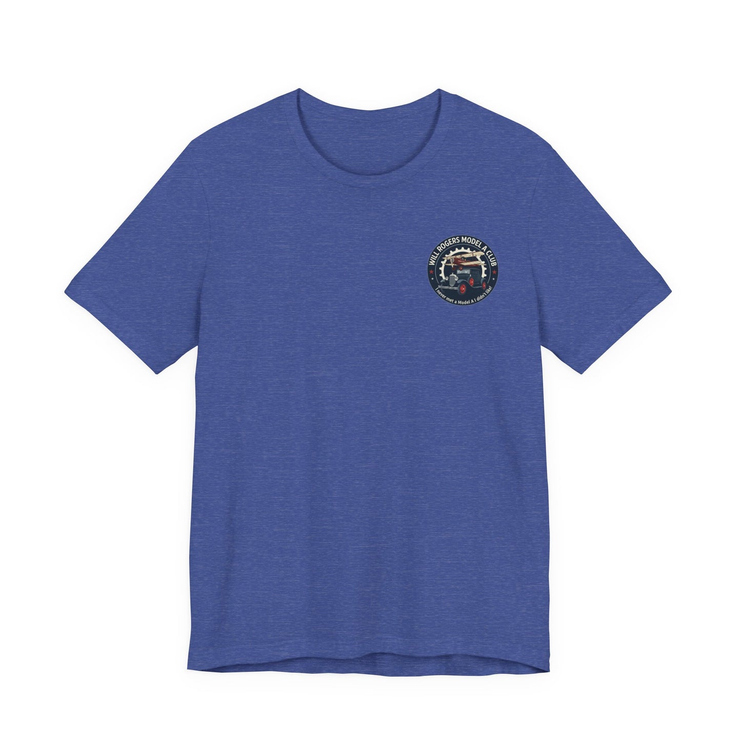 Will Rogers Model A Club (small front logo) Unisex Jersey Tee