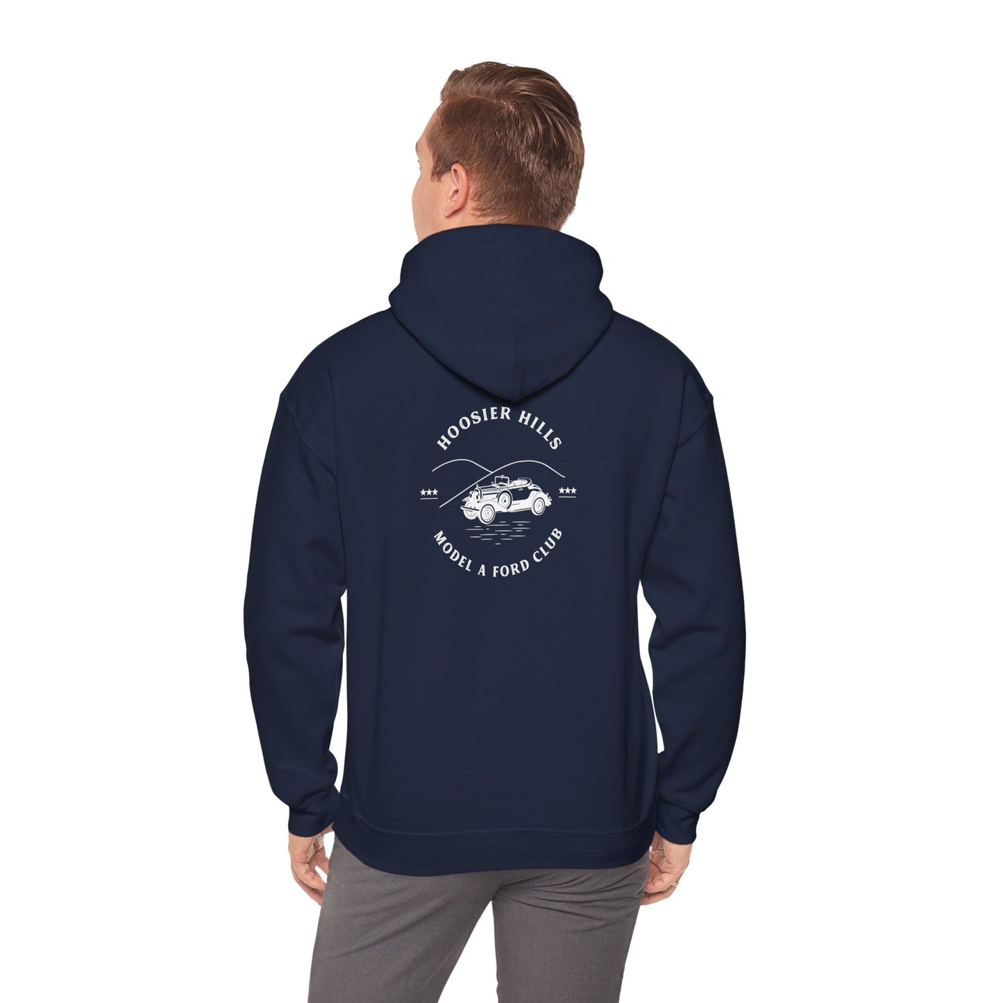 Hoosier Hills Model A Ford Club Unisex Heavy Blend™ Hooded Sweatshirt