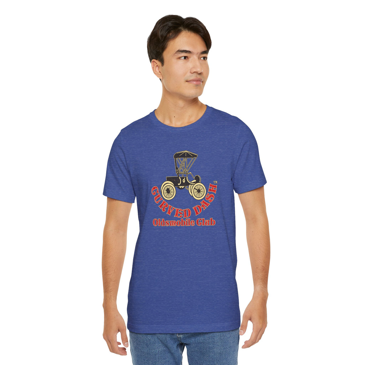 Curved Dash Oldsmobile Club T‑Shirt — Unisex Soft Short Sleeve Tee