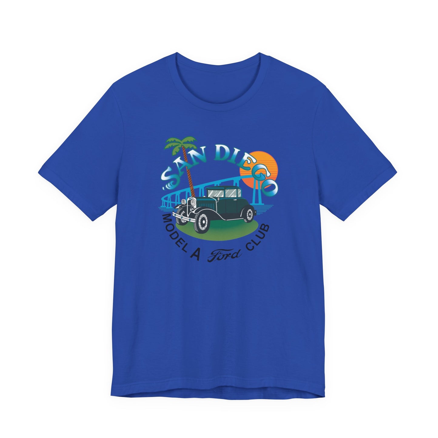 San Diego Model A Ford Club Tee — Large Front Logo