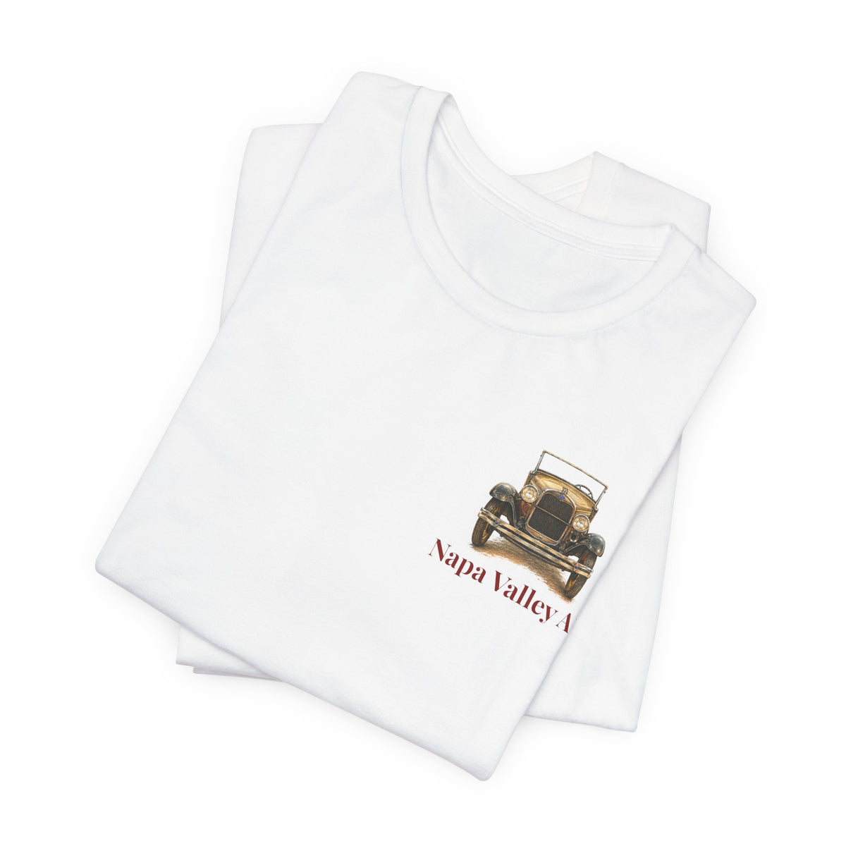 Napa Valley A's Tee — Small Front Logo and Large Back Logo