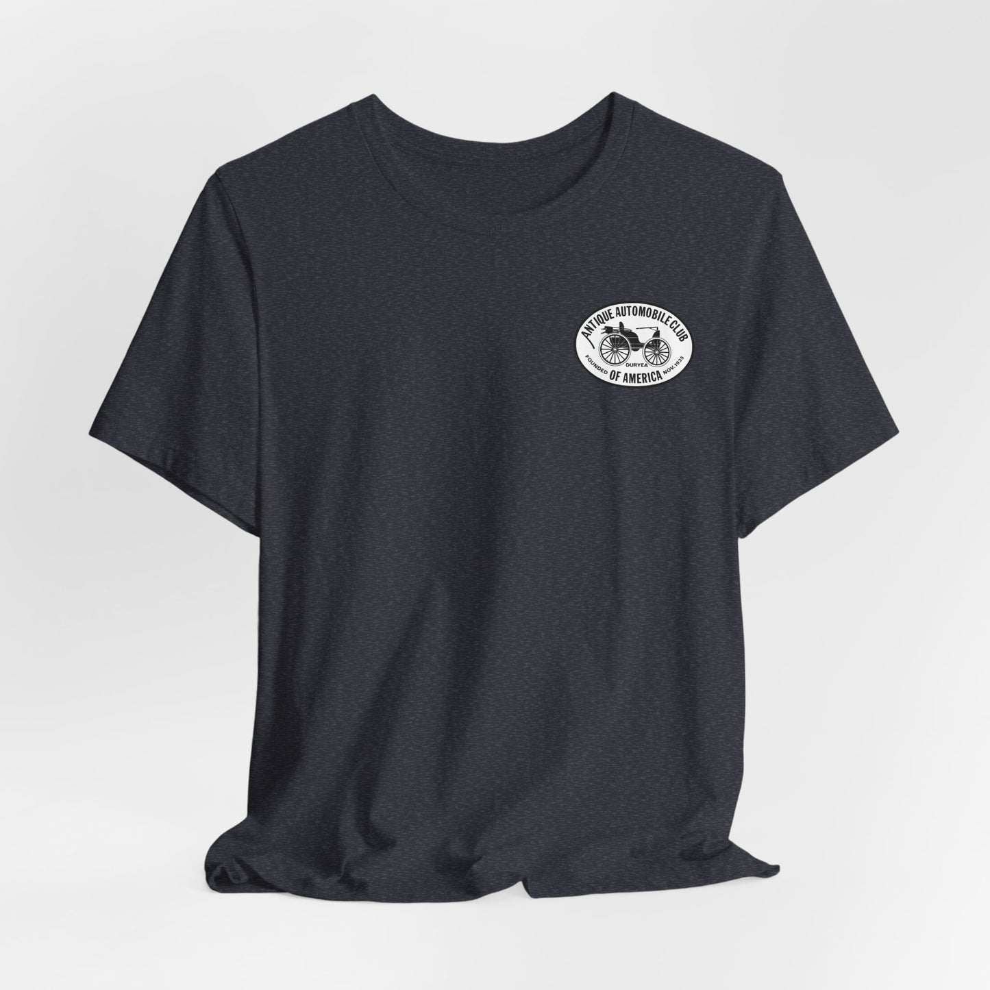 Shenandoah Region AACA Tee — Small White AACA Logo on Front and Large White Shenandoah Region AACA Logo on Back