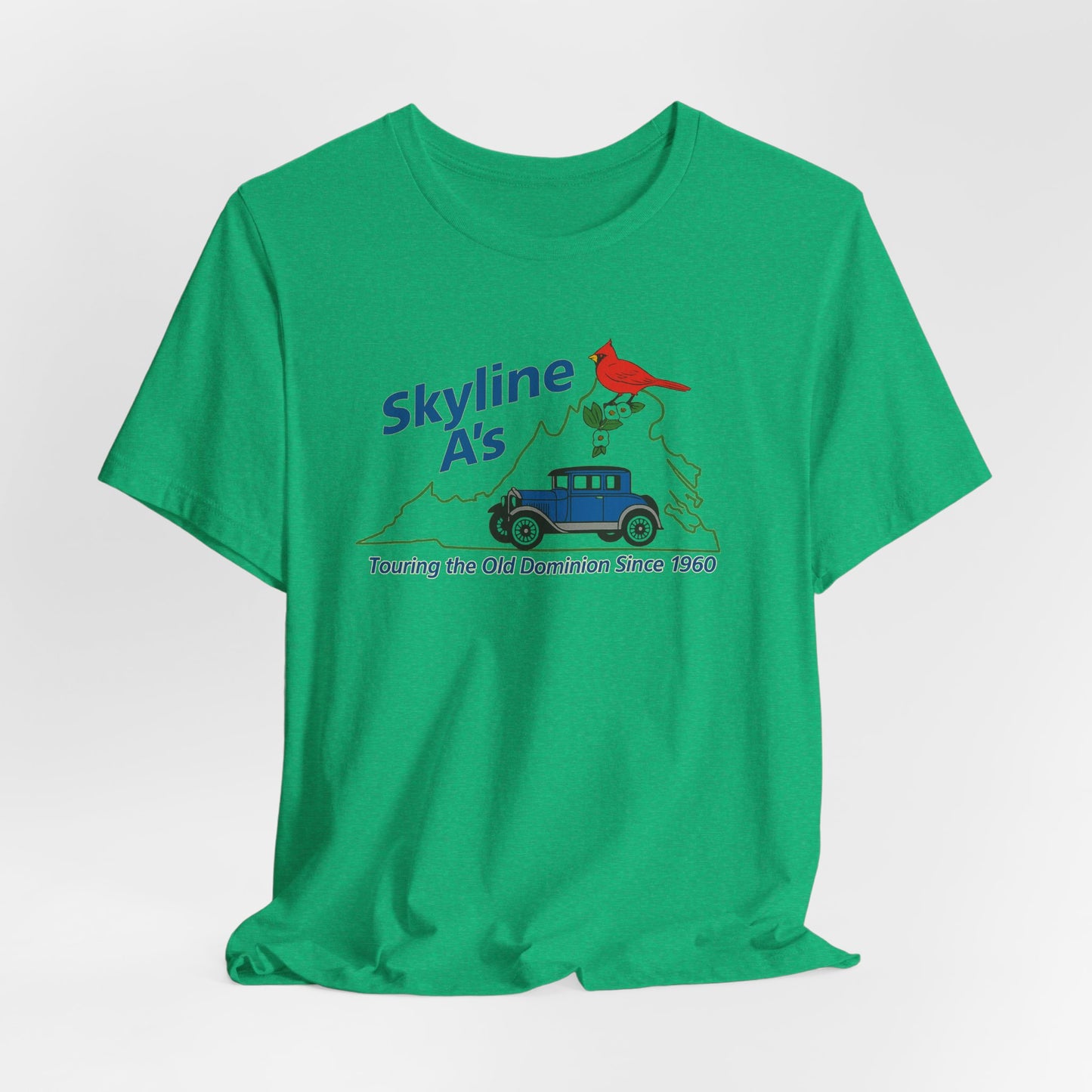 Skyline A's Virginia Roadtrip T-Shirt – "Touring the Old Dominion Since 1960"