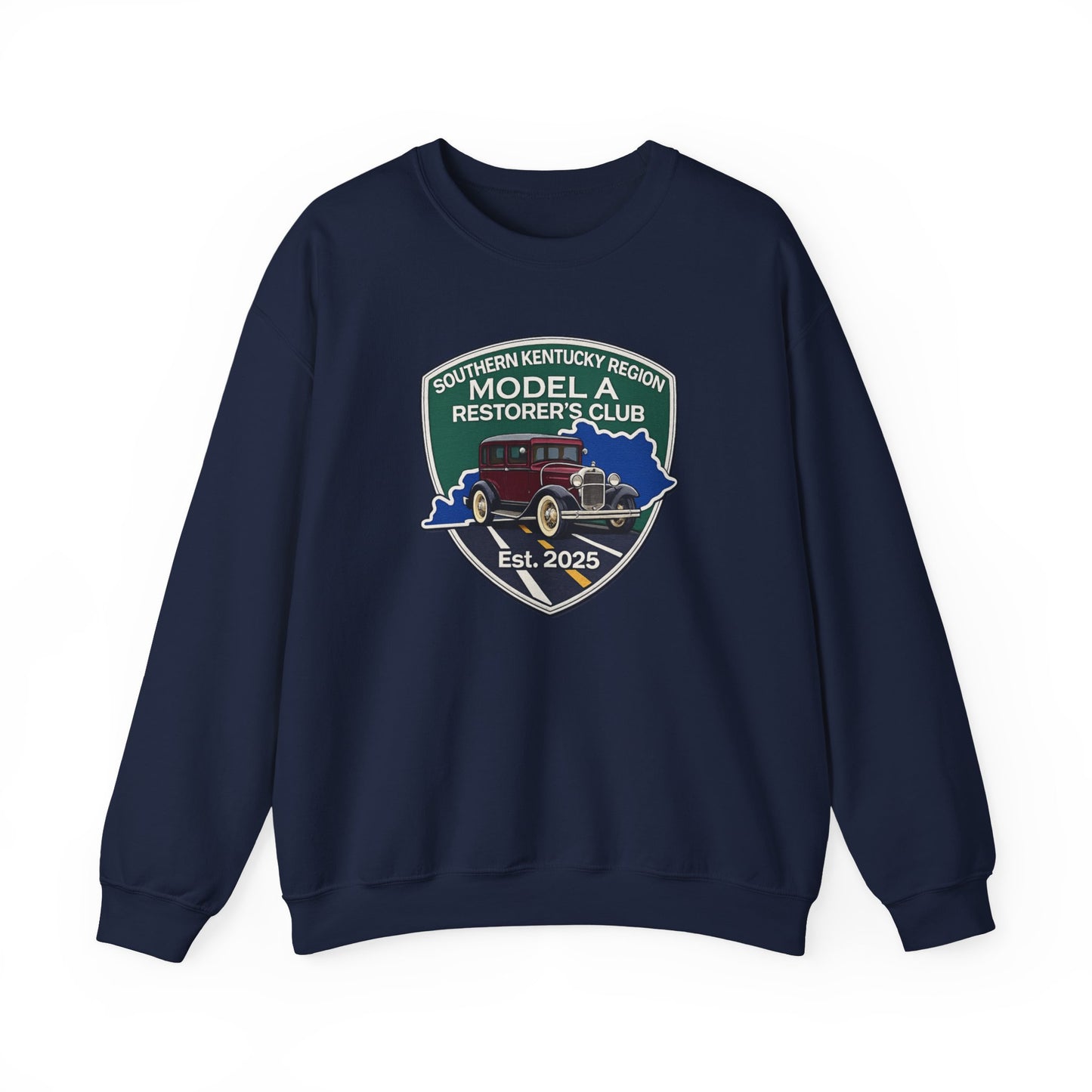 Southern Kentucky Region Model A Restorer's Club Crewneck Sweatshirt — Unisex Heavy Blend™ Gildan Crewneck Sweatshirt