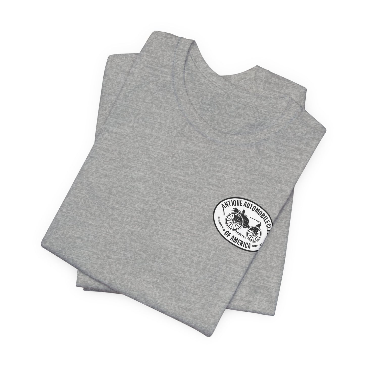 Shenandoah Region AACA Tee — Small White AACA Logo on Front and Large White Shenandoah Region AACA Logo on Back