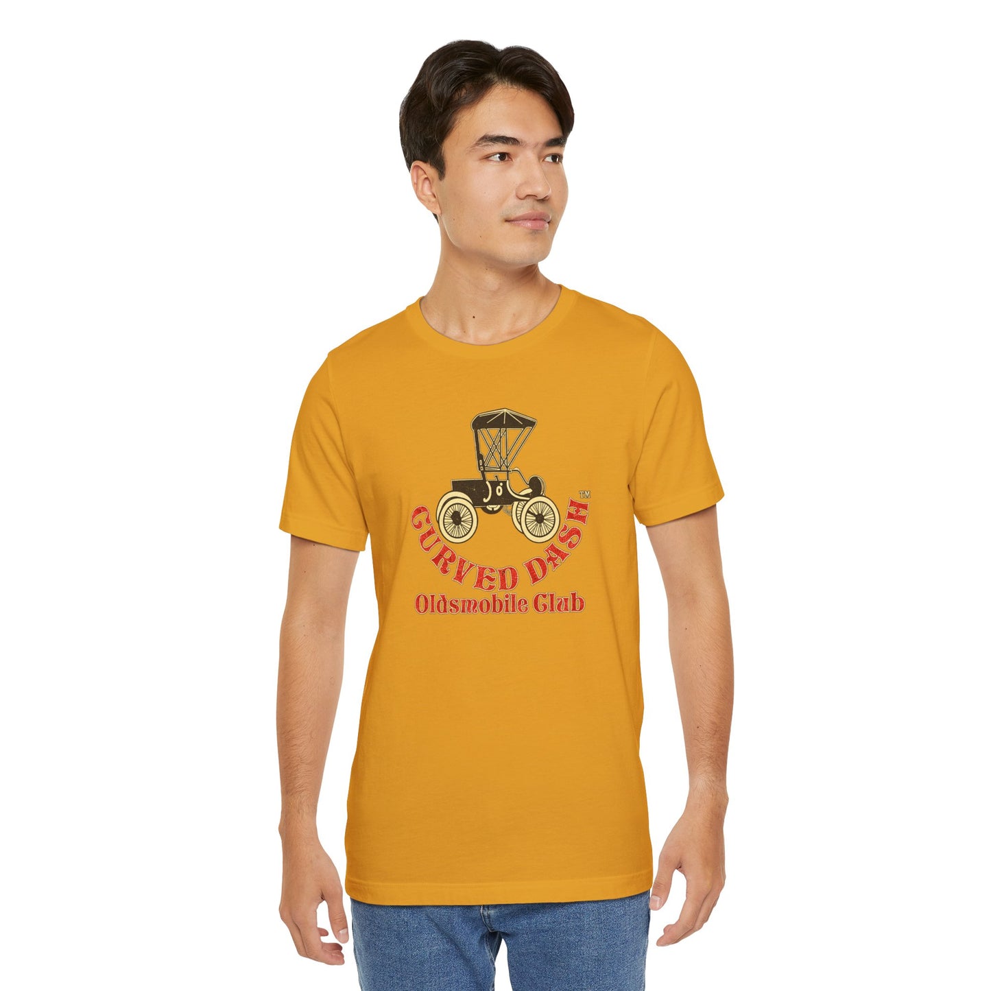 Curved Dash Oldsmobile Club T‑Shirt — Unisex Soft Short Sleeve Tee