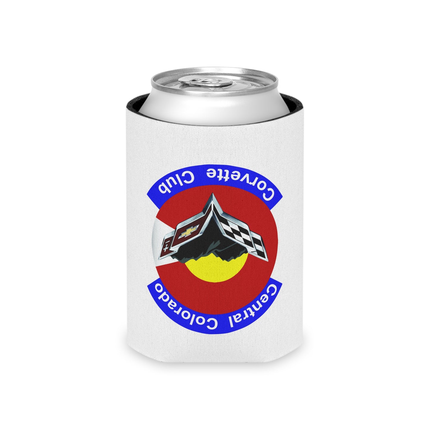 Central Colorado Corvette Club Can Cooler – Insulated Soda Koozie