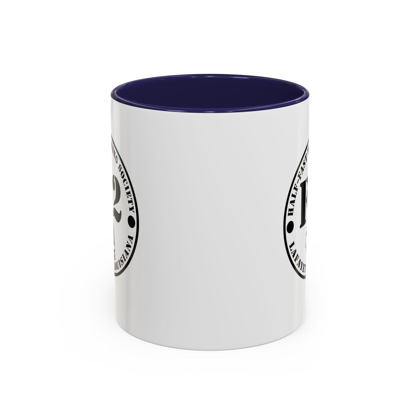 F/2 Half-Fast Motoring Society Accent Coffee Mug — Lafayette, Louisiana Emblem (11/15oz)