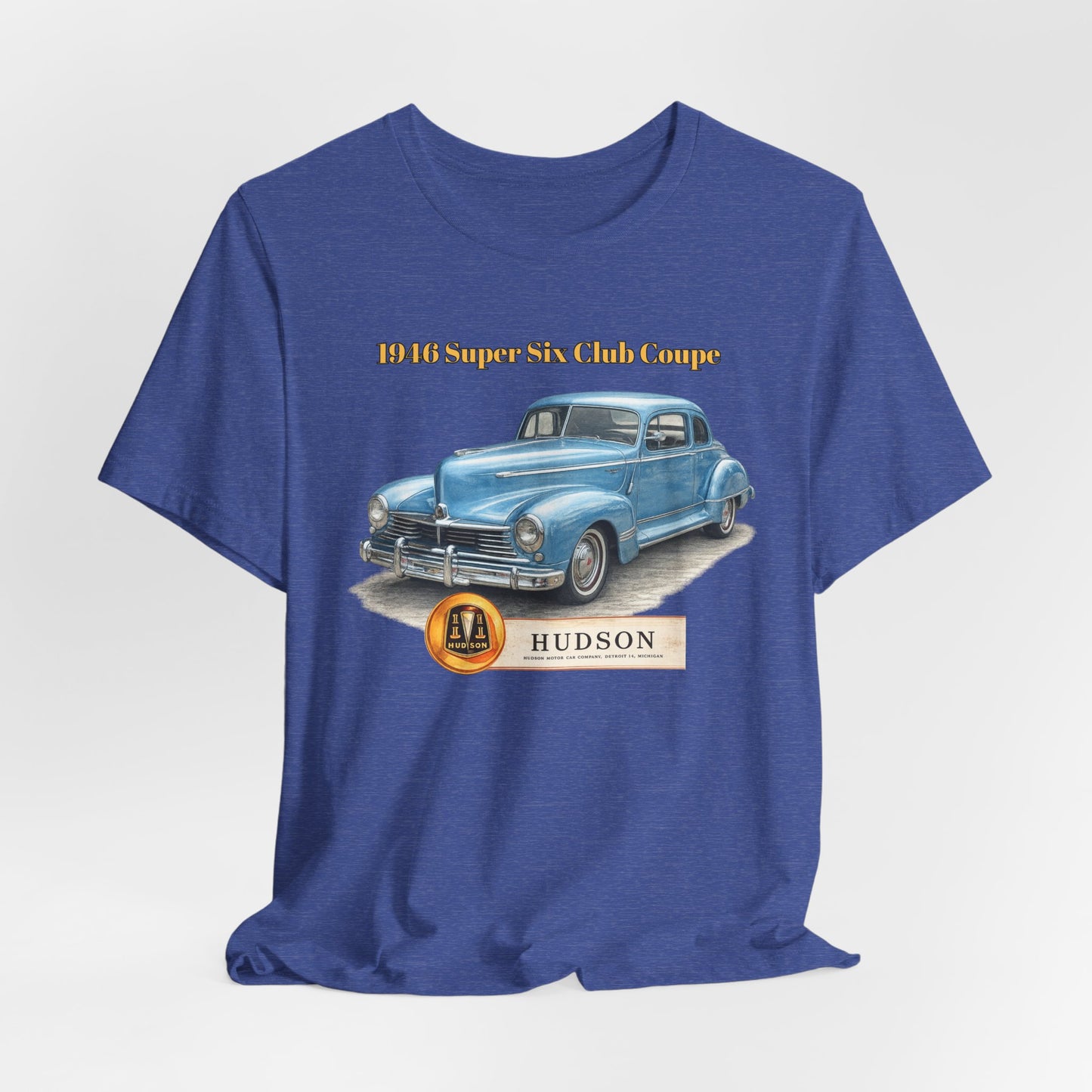 1946 Hudson Super Six Club Coupe T-Shirt – Classic Vintage Car Tee (DE)