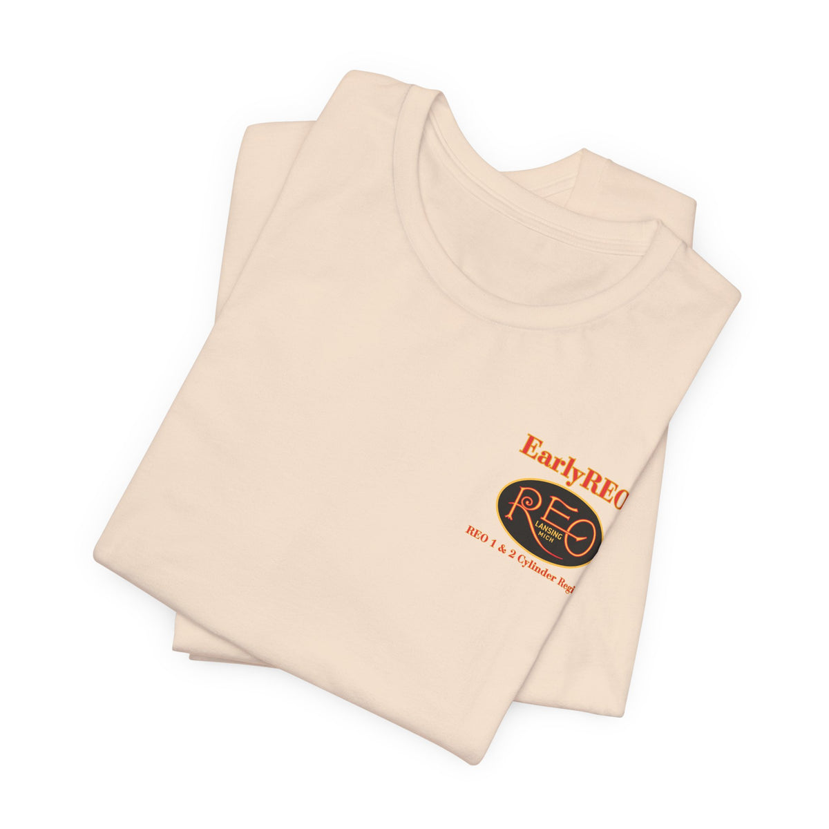 REO Lansing Michigan Mountain Climbers Tee — Unisex Soft Short Sleeve Tee
