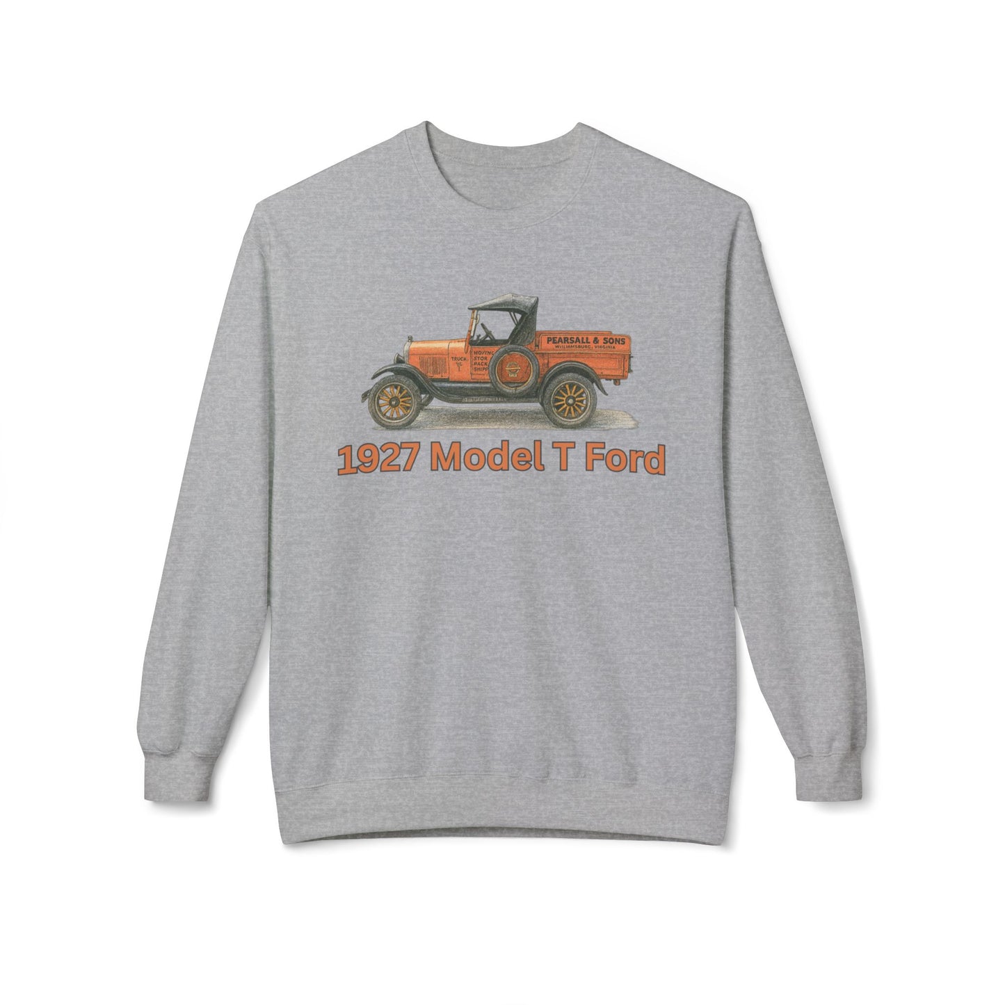 1927 Model T Ford Pickup Crewneck Sweatshirt — Pearsall & Sons Williamsburg Graphic
