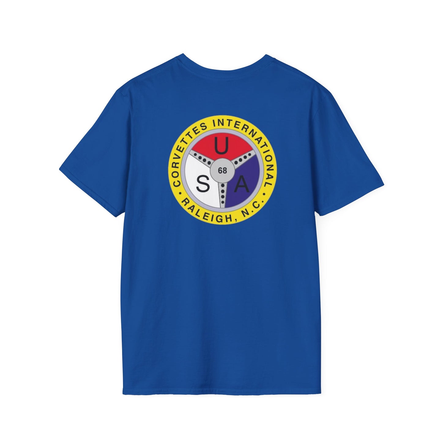 Corvettes International Front and Back Logos — Unisex Softstyle T-Shirt