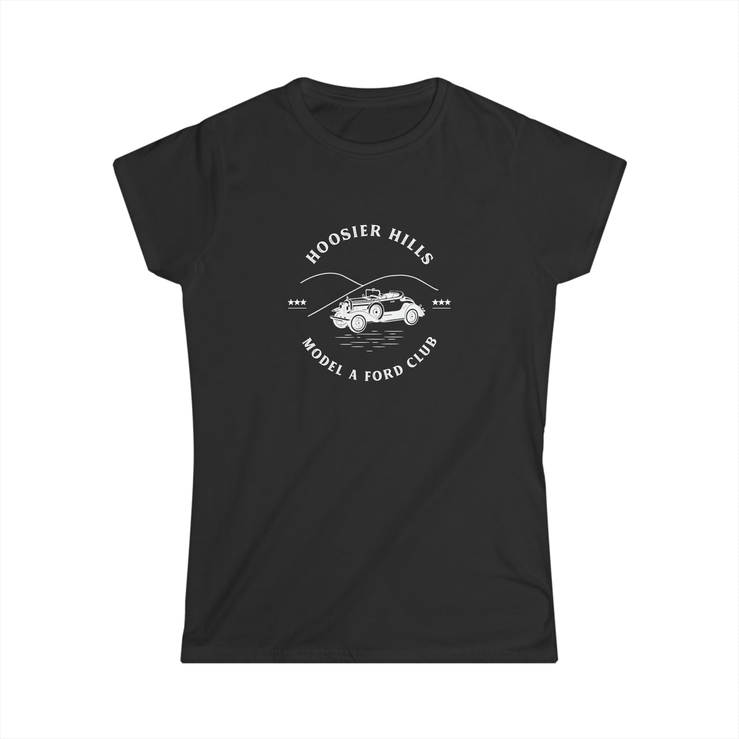Hoosier Hills Model A Ford Club Women's Softstyle Tee