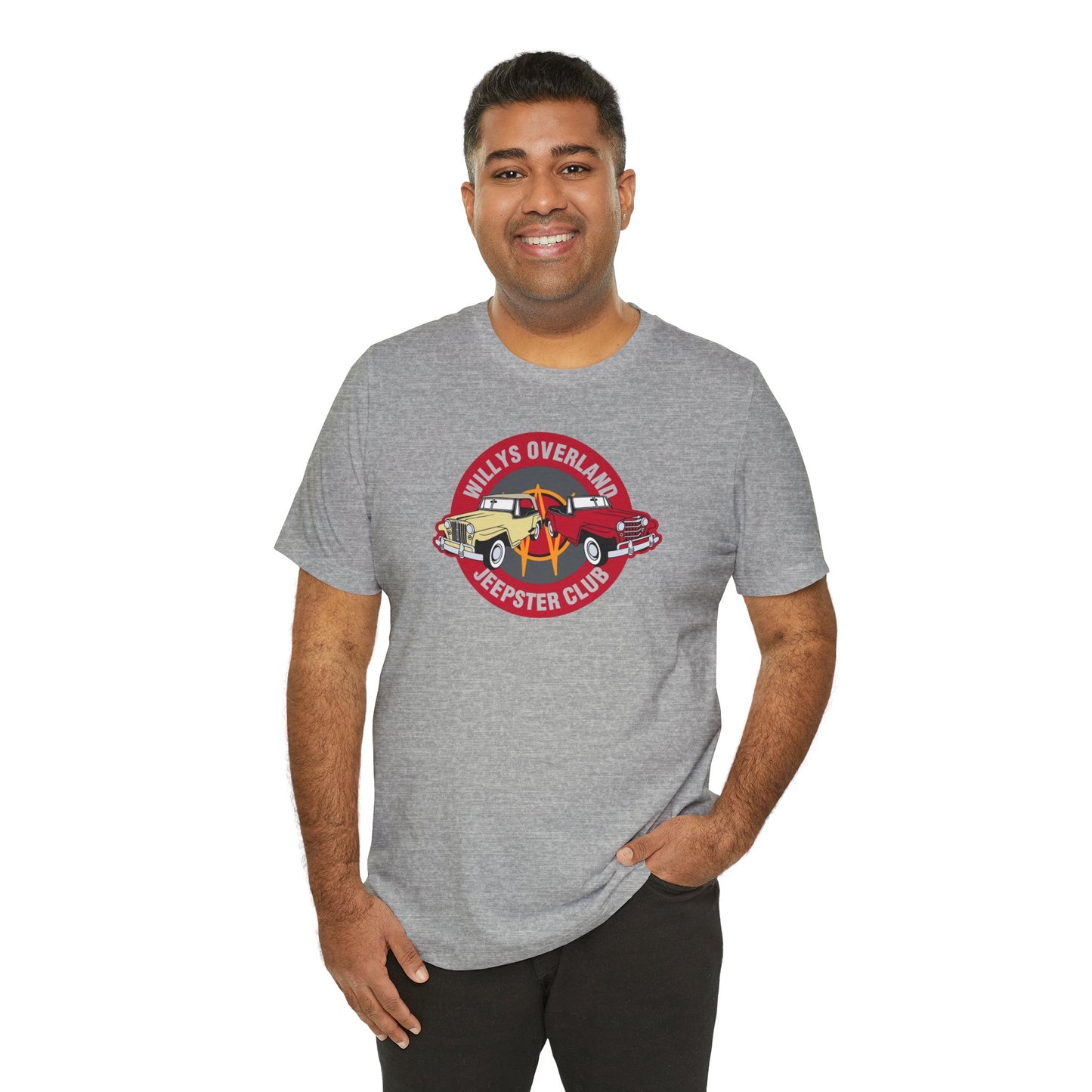 Willys Overland Jeepster Club T-Shirt - Unisex Jersey Short Sleeve Tee