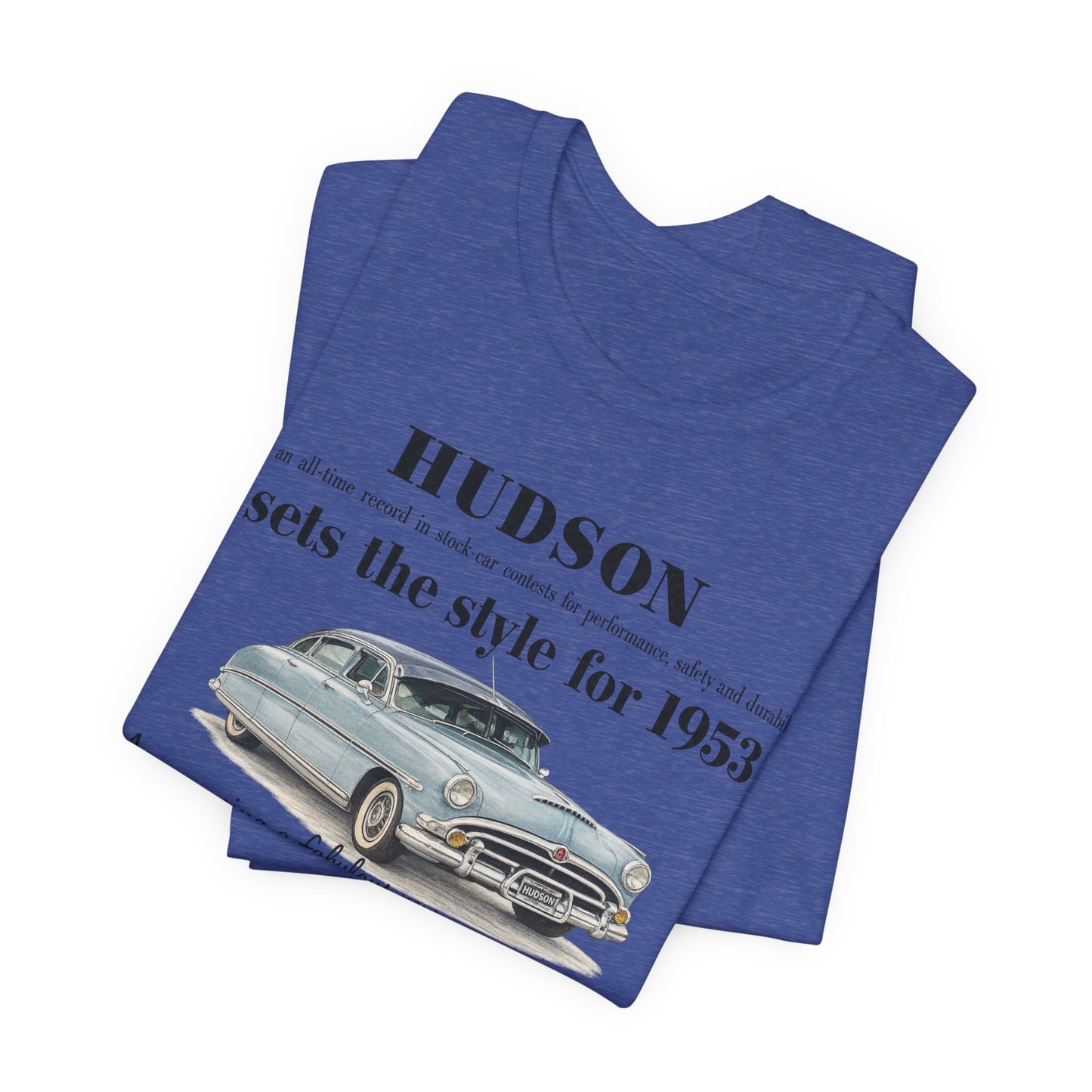1953 Hudson Hornet Car Tee - Unisex Jersey Short Sleeve Tee