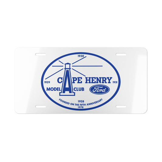 Cape Henry Model A Club License Plate