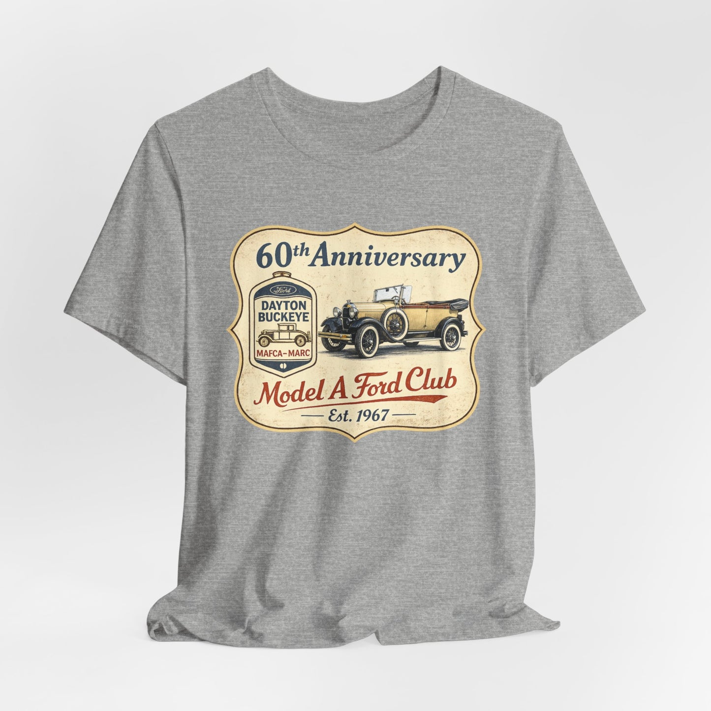 Dayton Buckeye Model A Ford Club 60th Anniversary T-Shirt (KS) - Vintage Car Tee