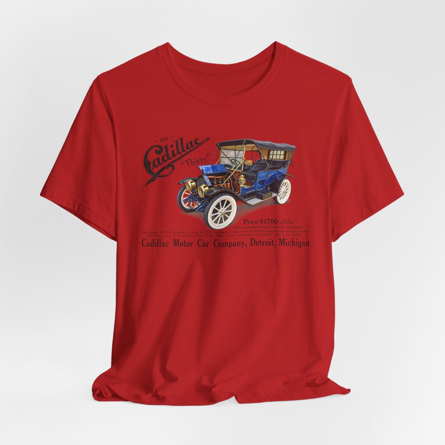 1911 Cadillac Vintage Car Tee – Classic Antique Automobile Graphic Shirt