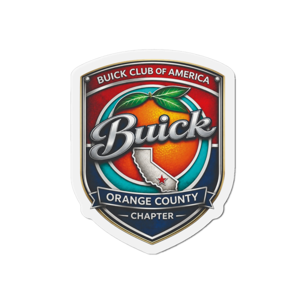 Buick Orange County Chapter Buick Club of America Die-Cut Magnet