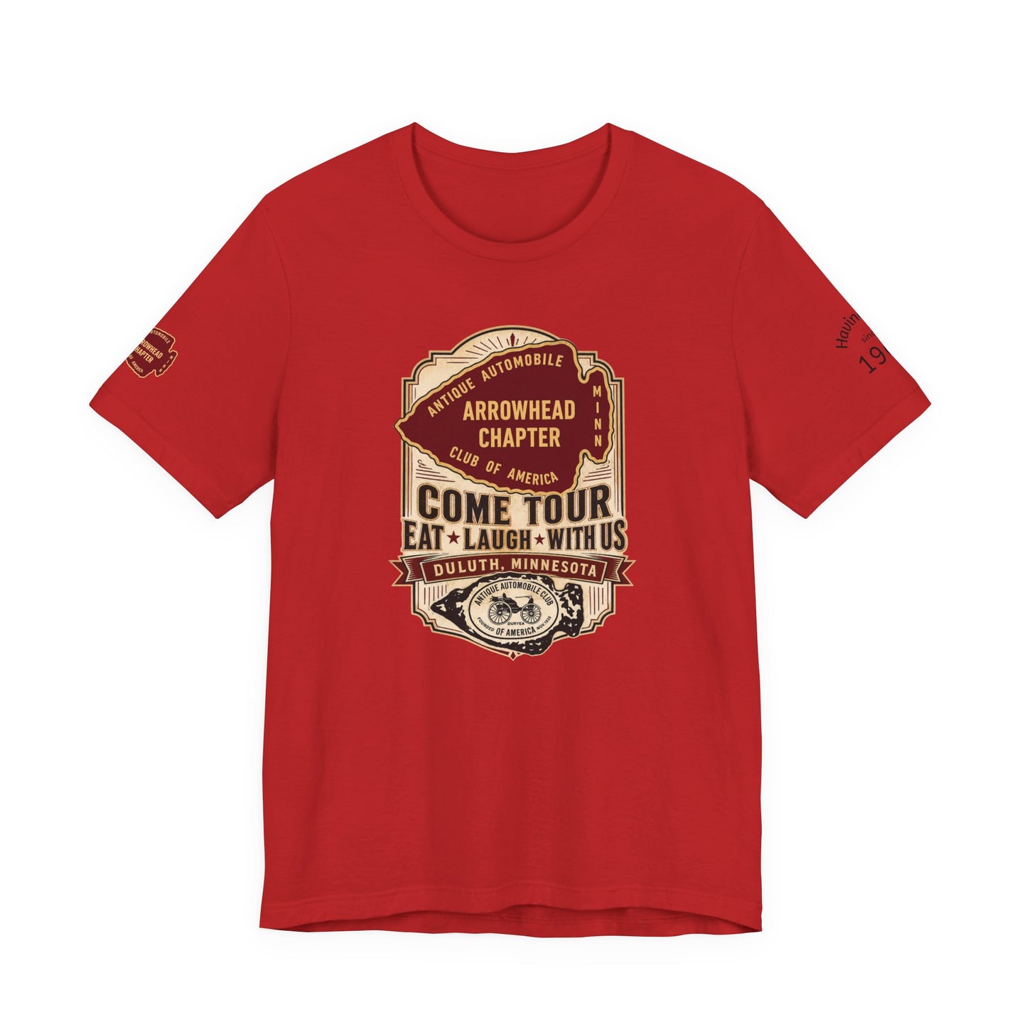 Arrowhead Chapter Tee — "Come Tour, Eat Laugh With Us" Vintage Club Shirt