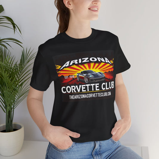 Arizona Corvette Club T‑Shirt – Retro Sunset Corvette Graphic Tee