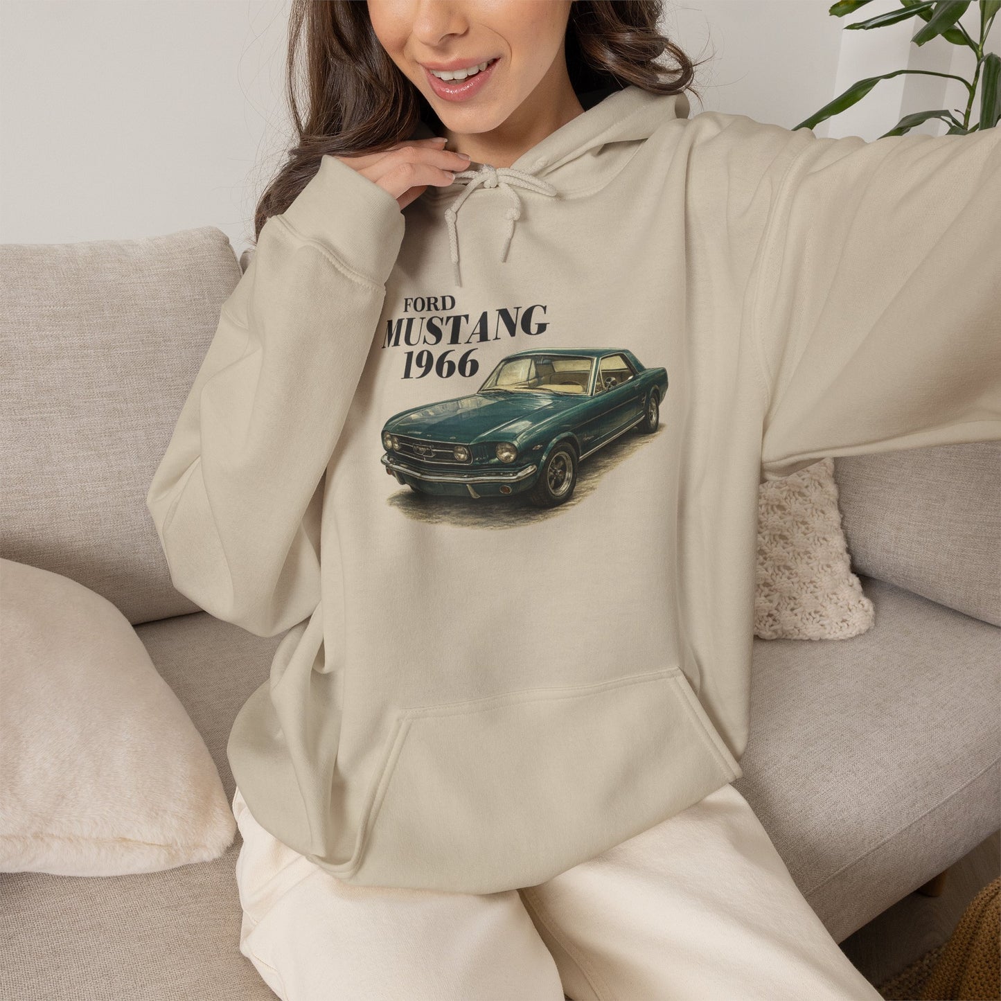 1966 Ford Mustang Vintage Car Hoodie — (Rick C)
