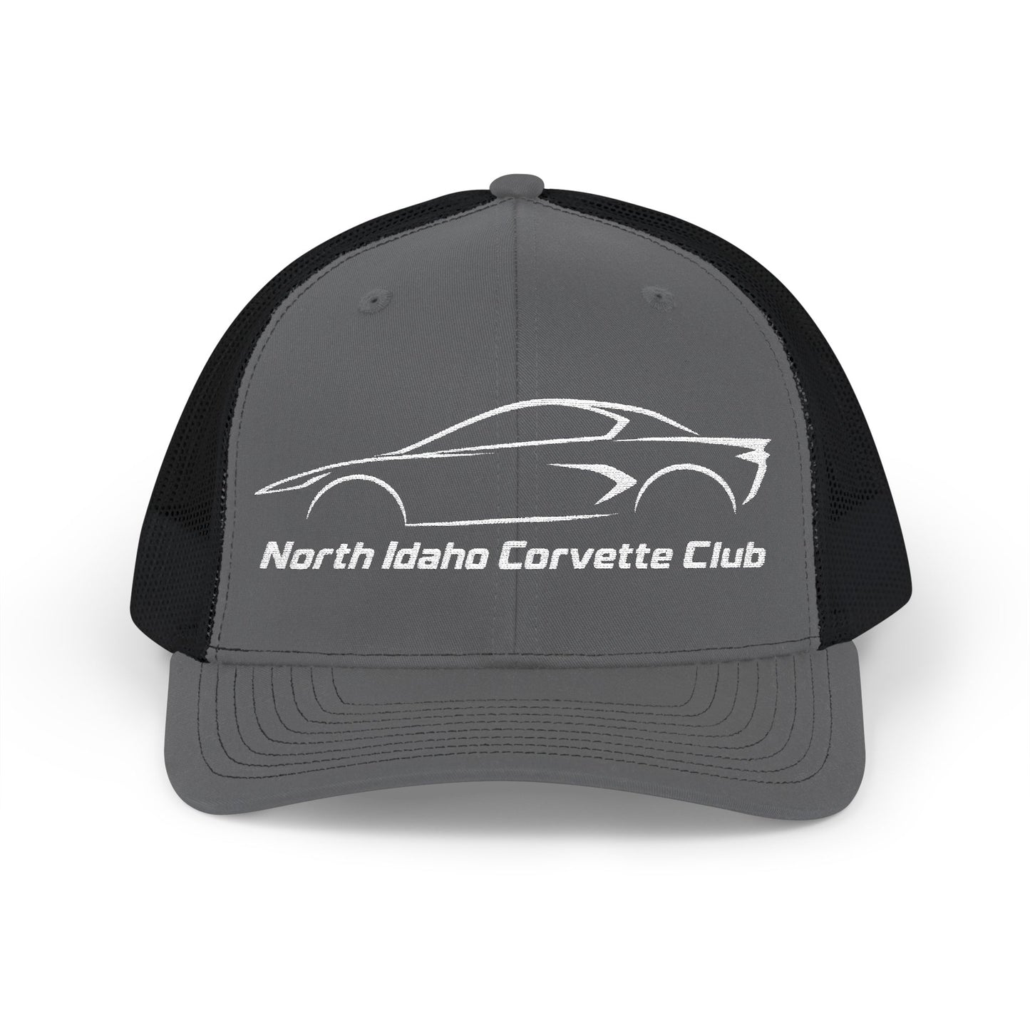 North Idaho Corvette Club Embroidered Snapback Trucker Cap - Richardson · 112
