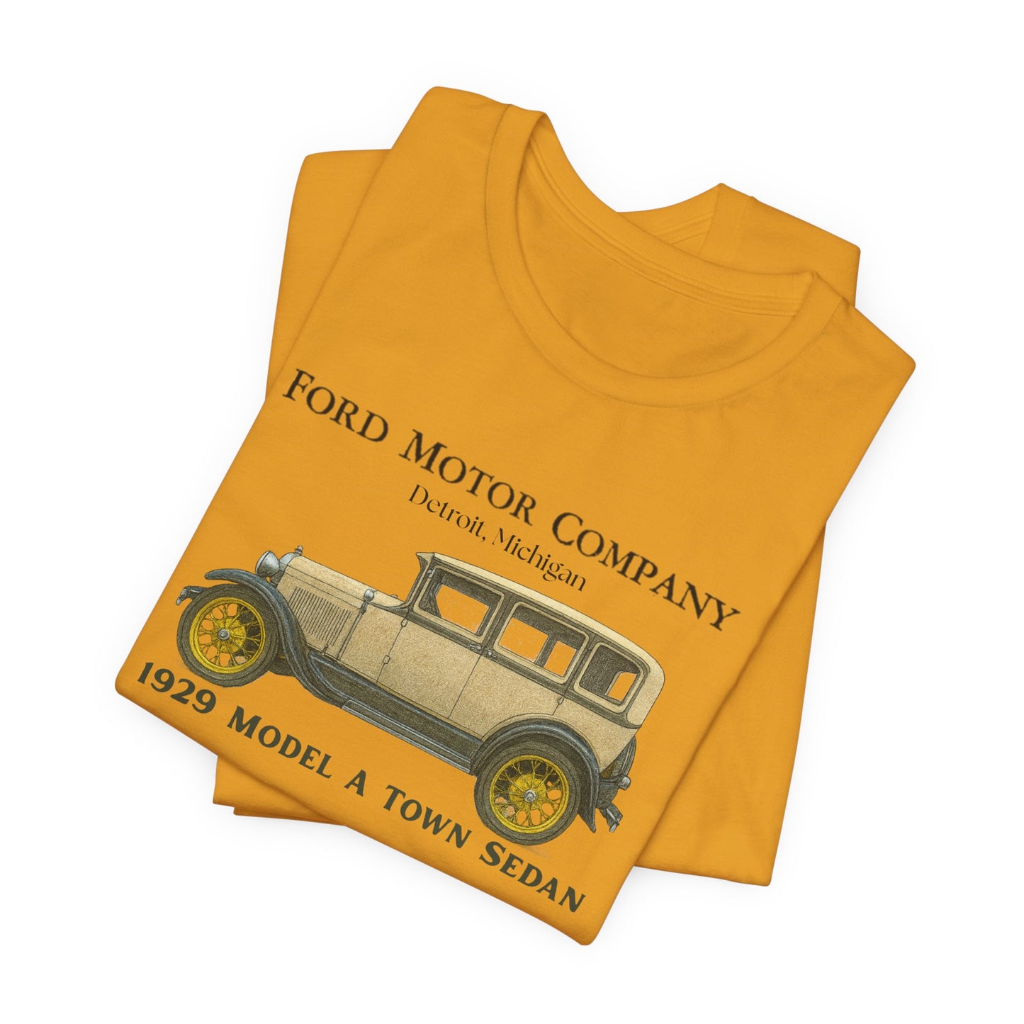 1929 Ford Model A Town Sedan T-Shirt – Classic Car Tee