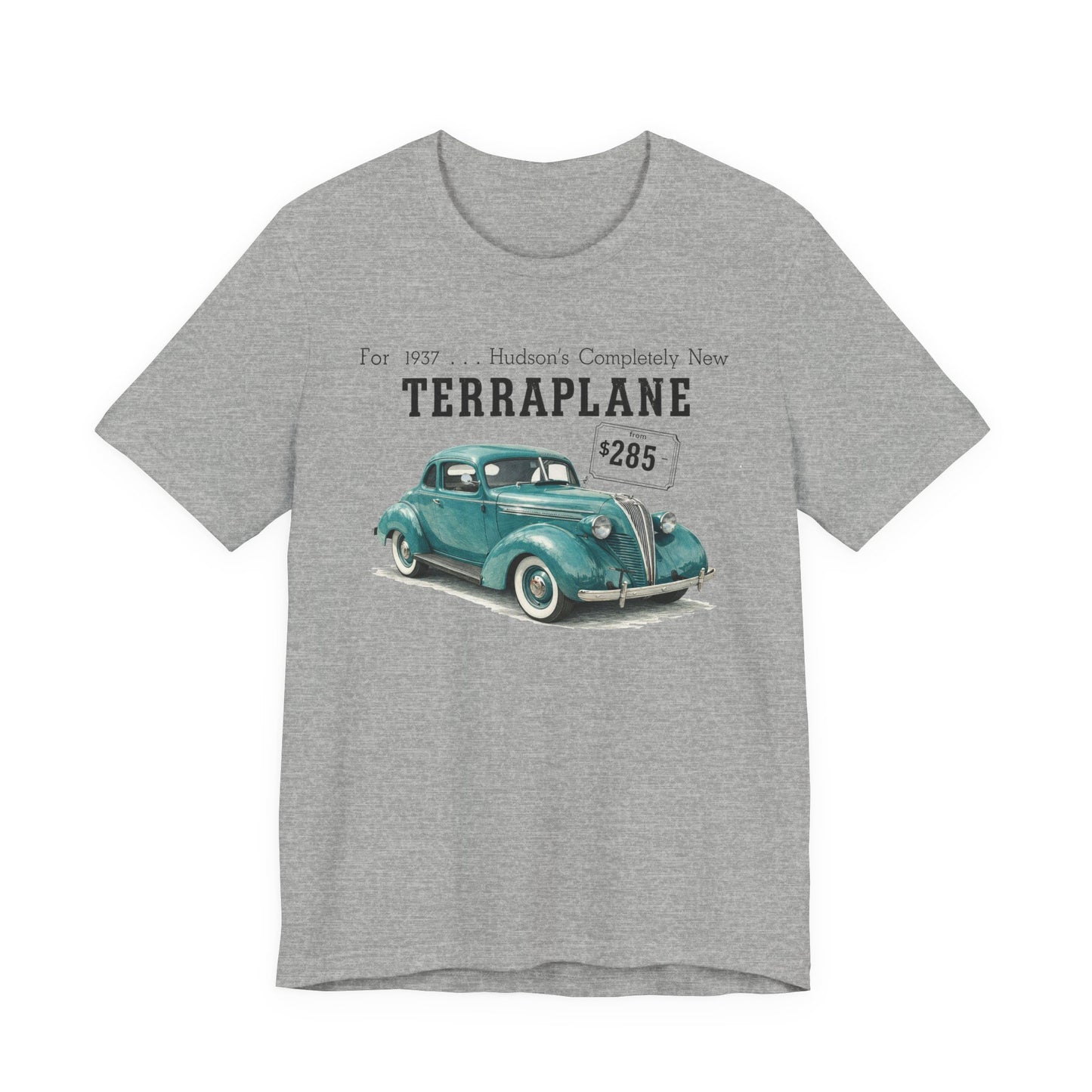 1937 Hudson Terraplane Utility Coupe - Unisex Jersey Short Sleeve Tee (JG)
