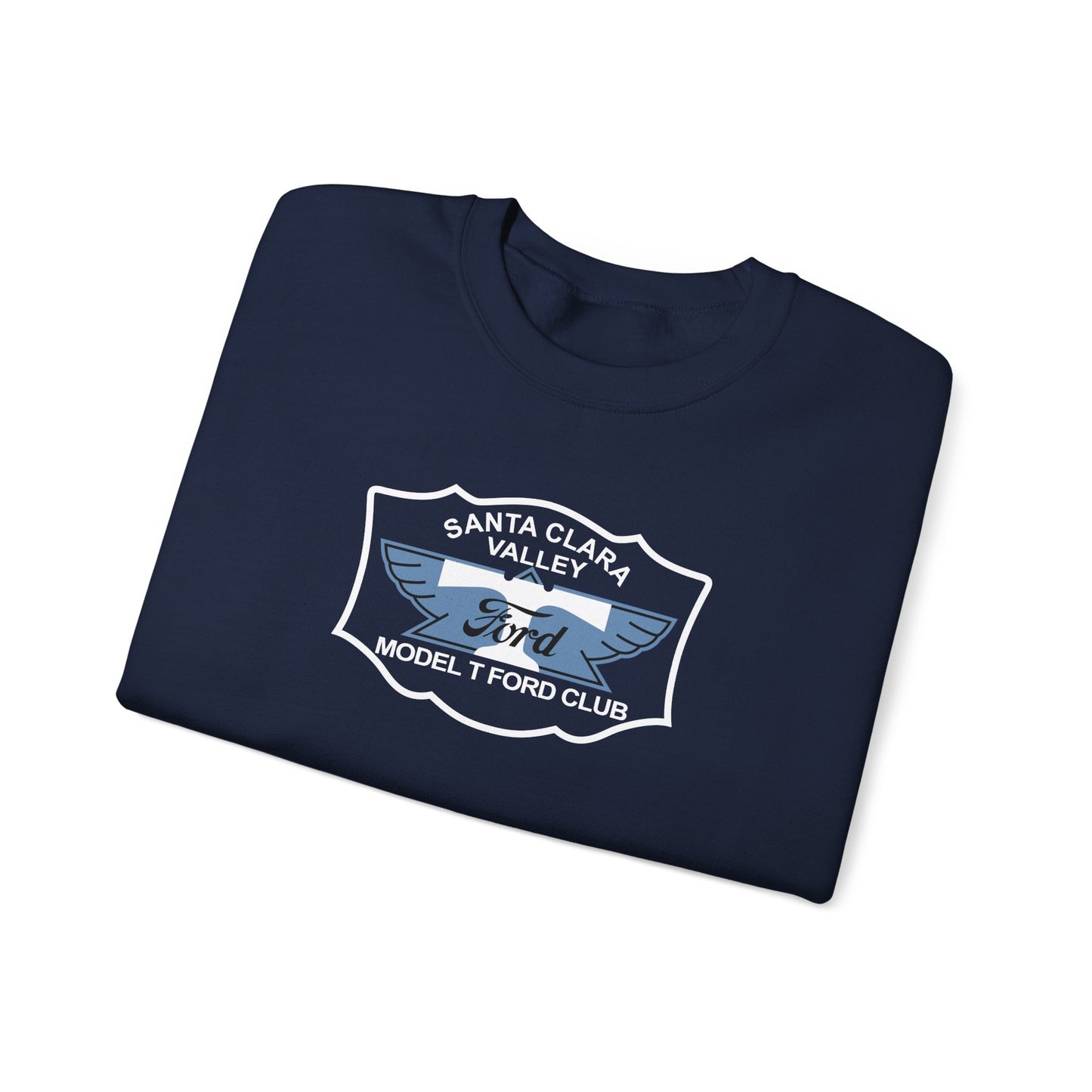 Santa Clara Valley Model T Ford Club (front and back print) Unisex Heavy Blend™ Crewneck Sweatshirt