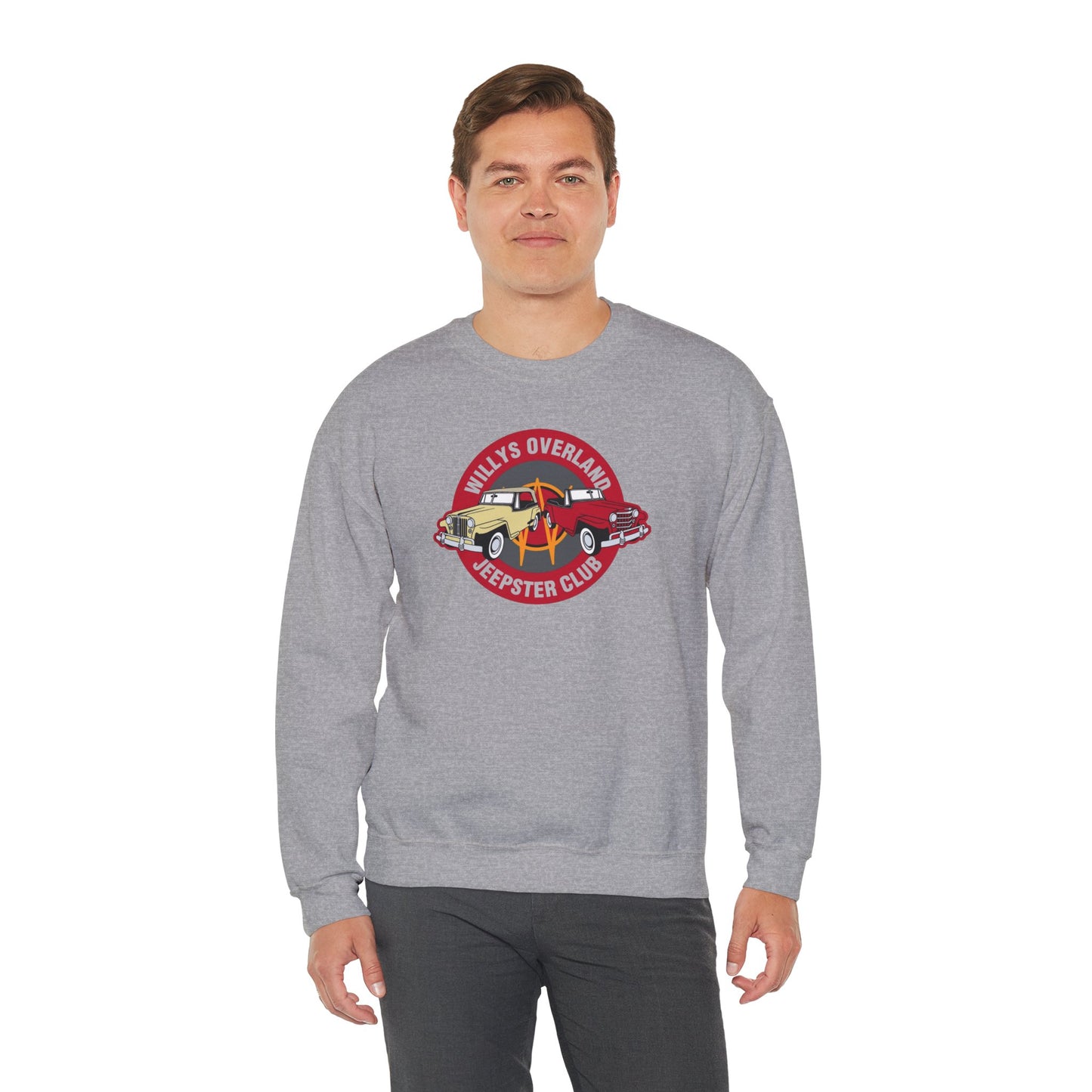 Willys Overland Jeepster Club Sweatshirt - Unisex Heavy Blend™ Crewneck Sweatshirt