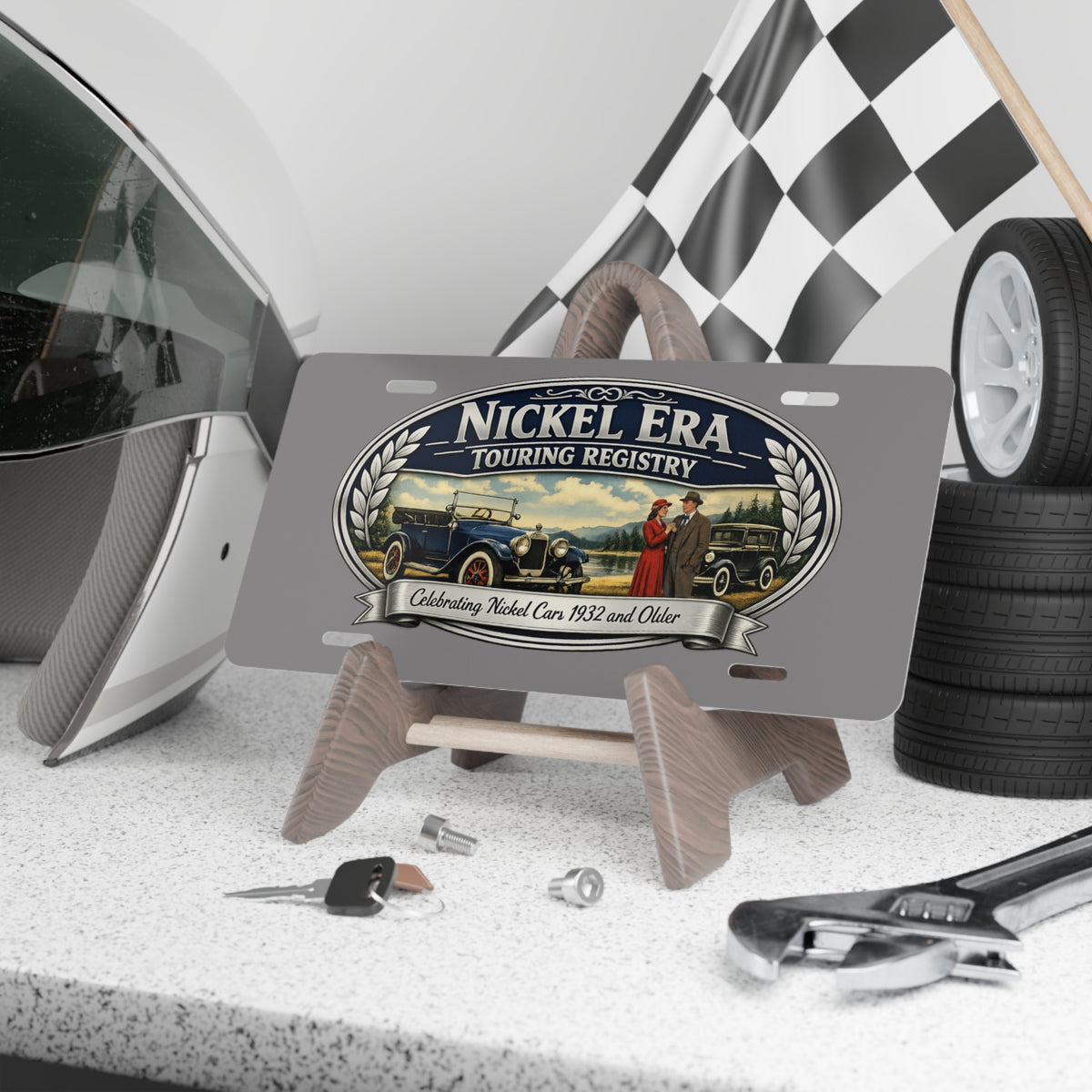 Nickel Era Touring Registry Metal Vanity Plate – "Celebrating Nickel Cars 1932 and Older"