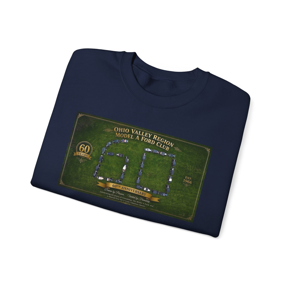 Ohio Valley Model A Club 60th Anniversary Arial Design