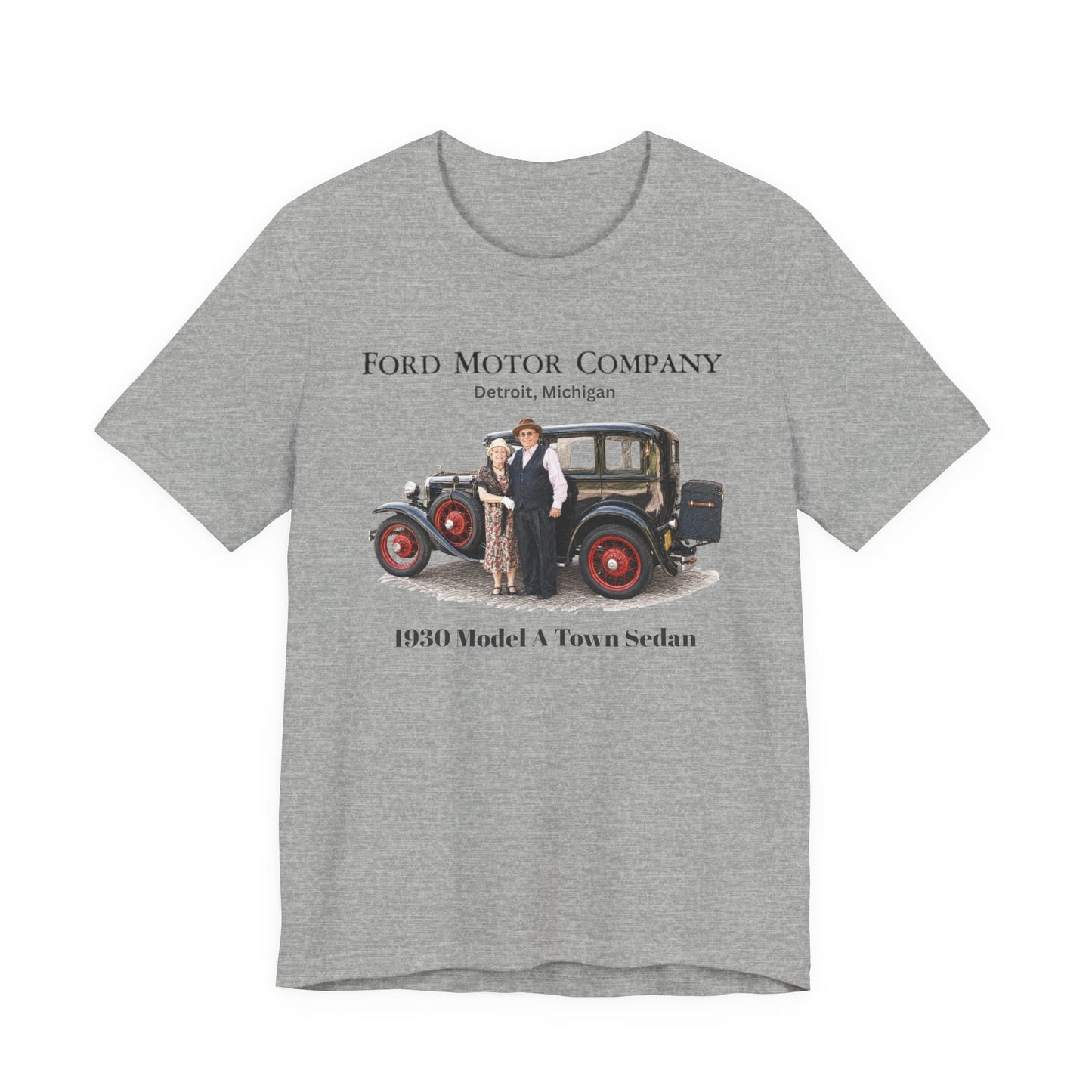 1930 Ford Model A Town Sedan Tee — Unisex Jersey Short Sleeve Tee