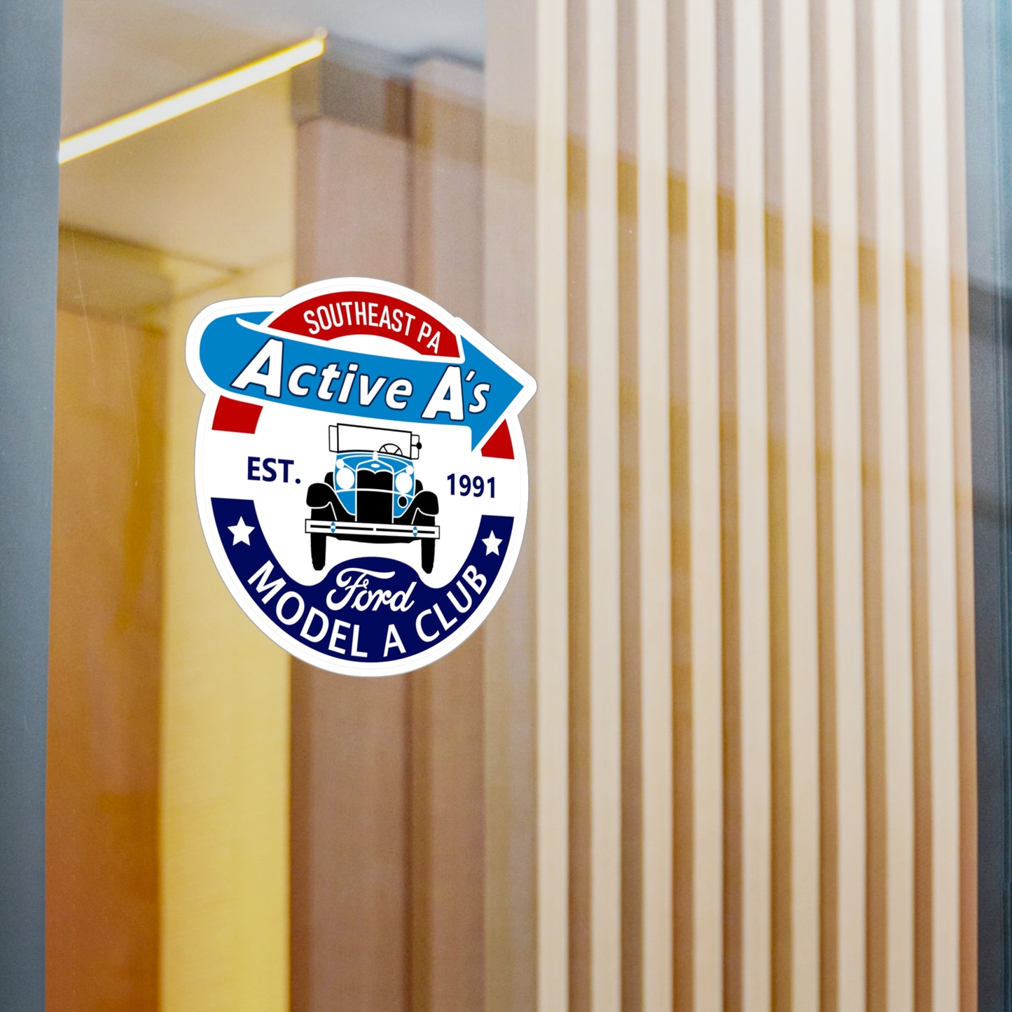 Active A's Ford Model A Club Vinyl Decal — Car Sticker