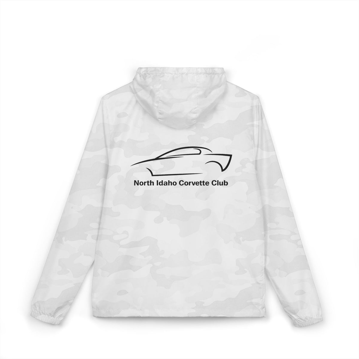 North Idaho Corvette Club Jacket — Unisex Full-Zip Windbreaker Jacket with Front and Back Logos