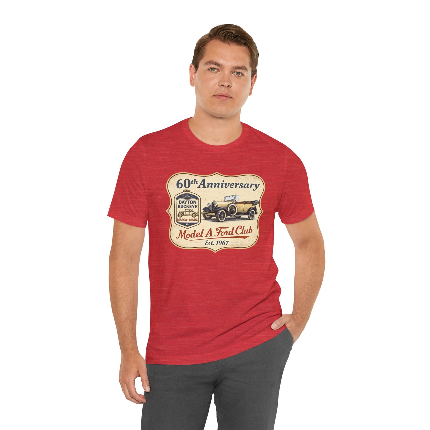 Dayton Buckeye Model A Ford Club 60th Anniversary T-Shirt (KS) - Vintage Car Tee