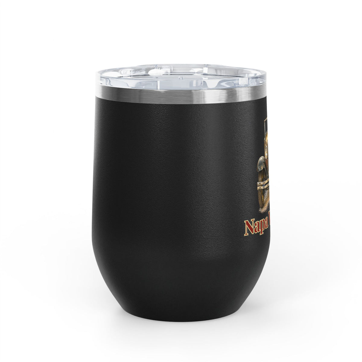 Napa Valley A's Vintage Car 12oz Wine Tumbler